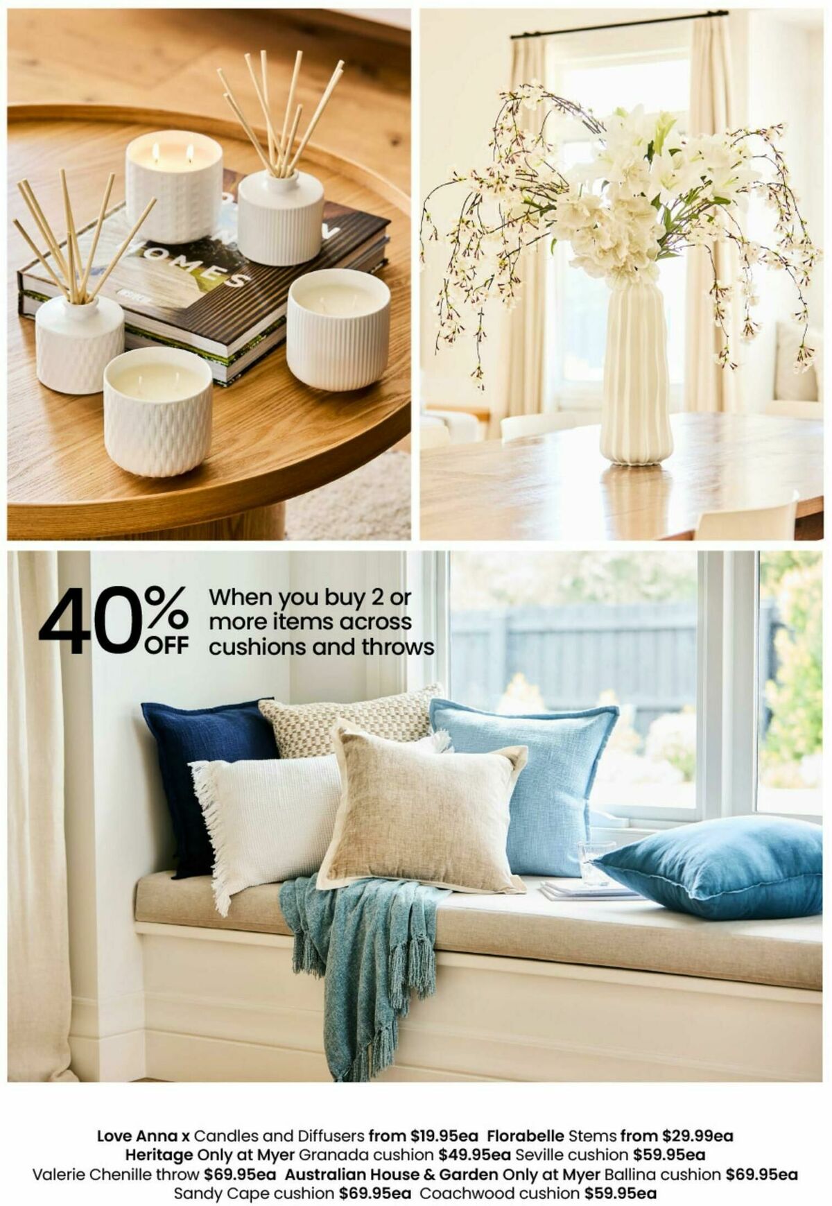 Myer This is How We Live Catalogues from 4 February