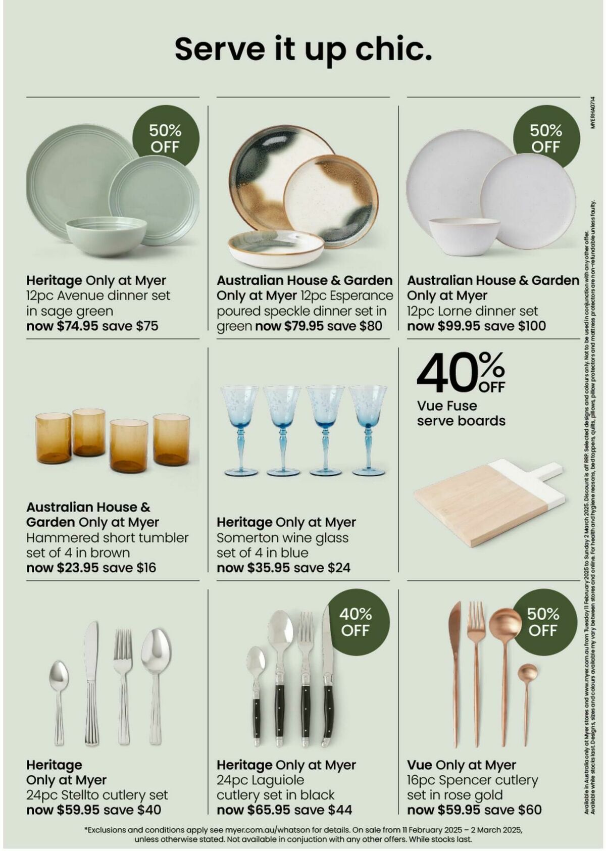 Myer Catalogues from 11 February