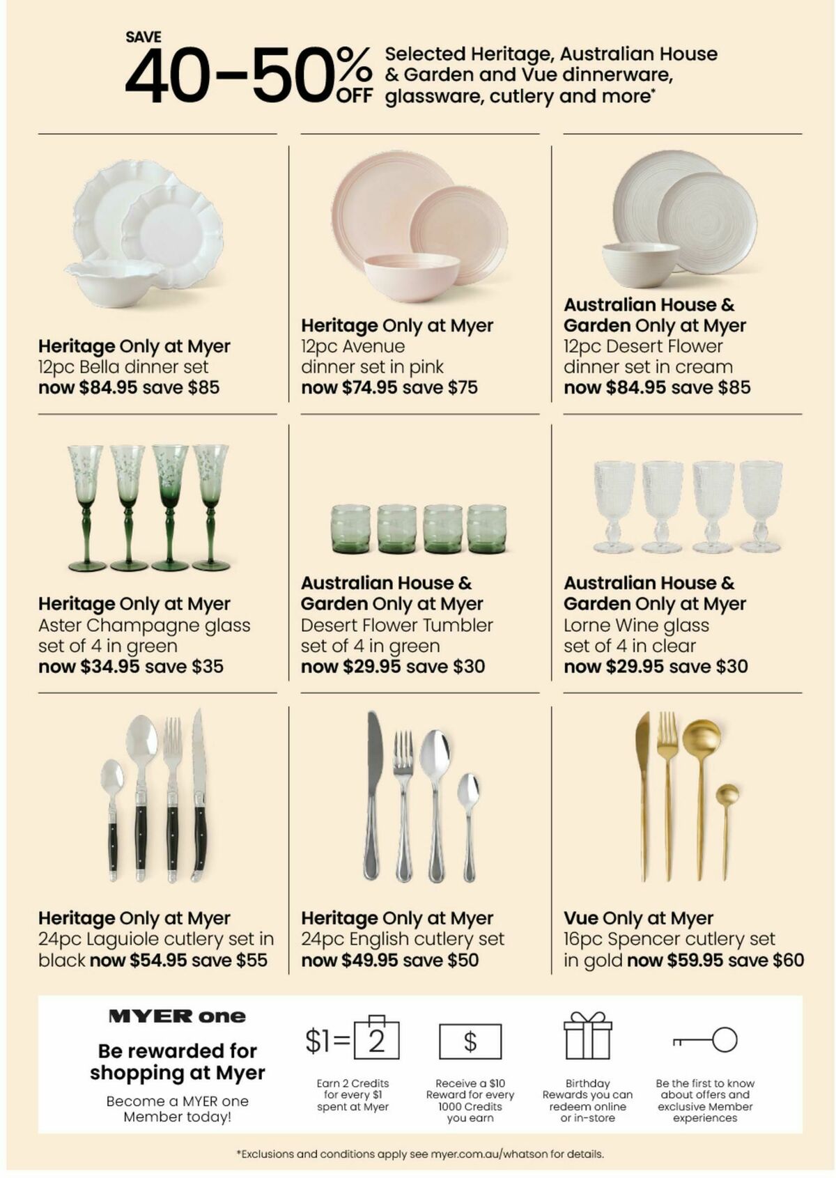 Myer Mid Season Sale - Hardgoods Catalogues from 5 March