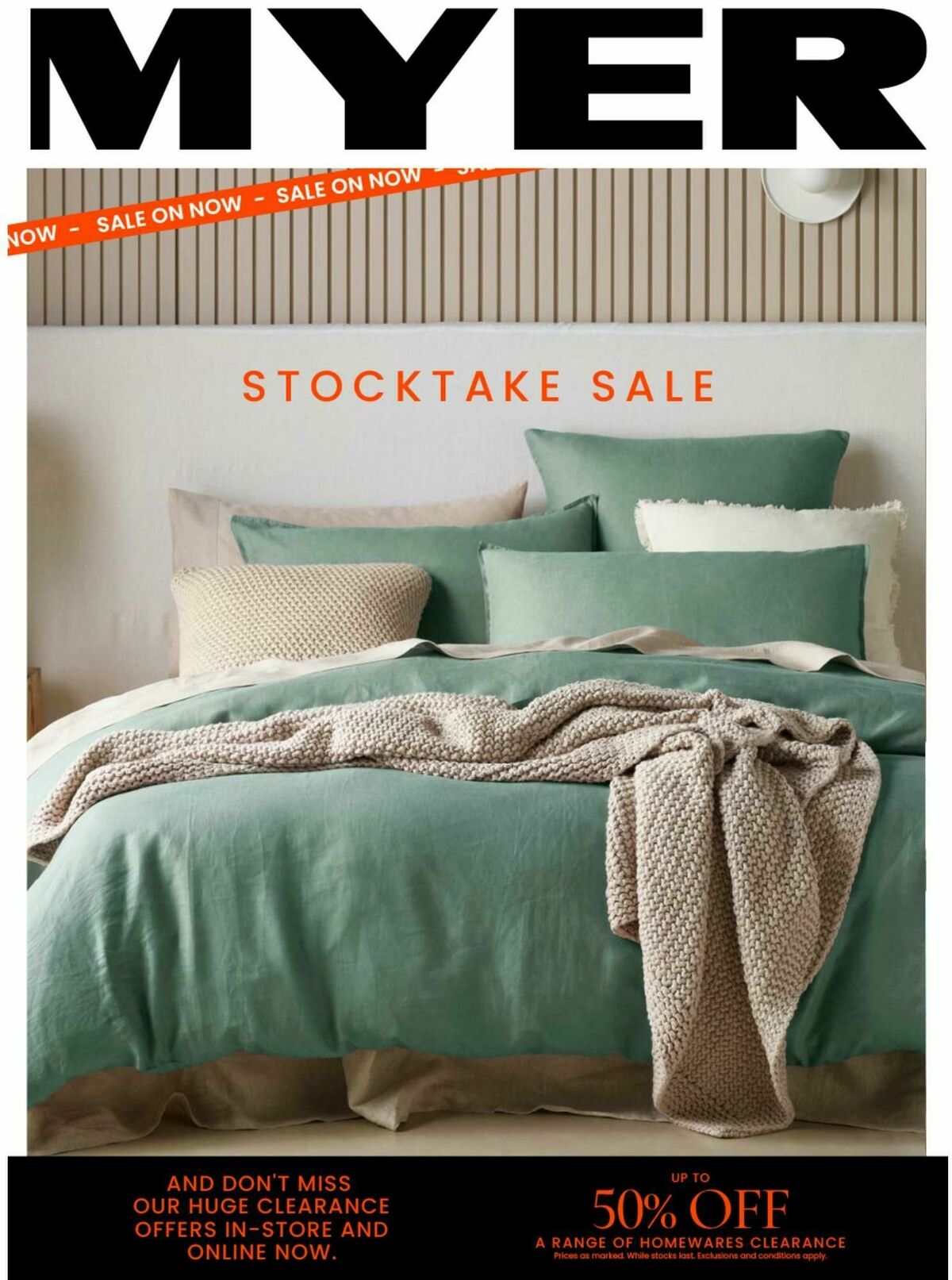 Myer Stocktake Sale - Hardgoods Catalogues from 27 May