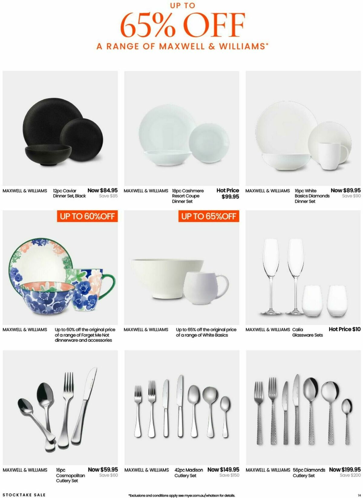 Myer Stocktake Sale - Hardgoods Catalogues from 27 May