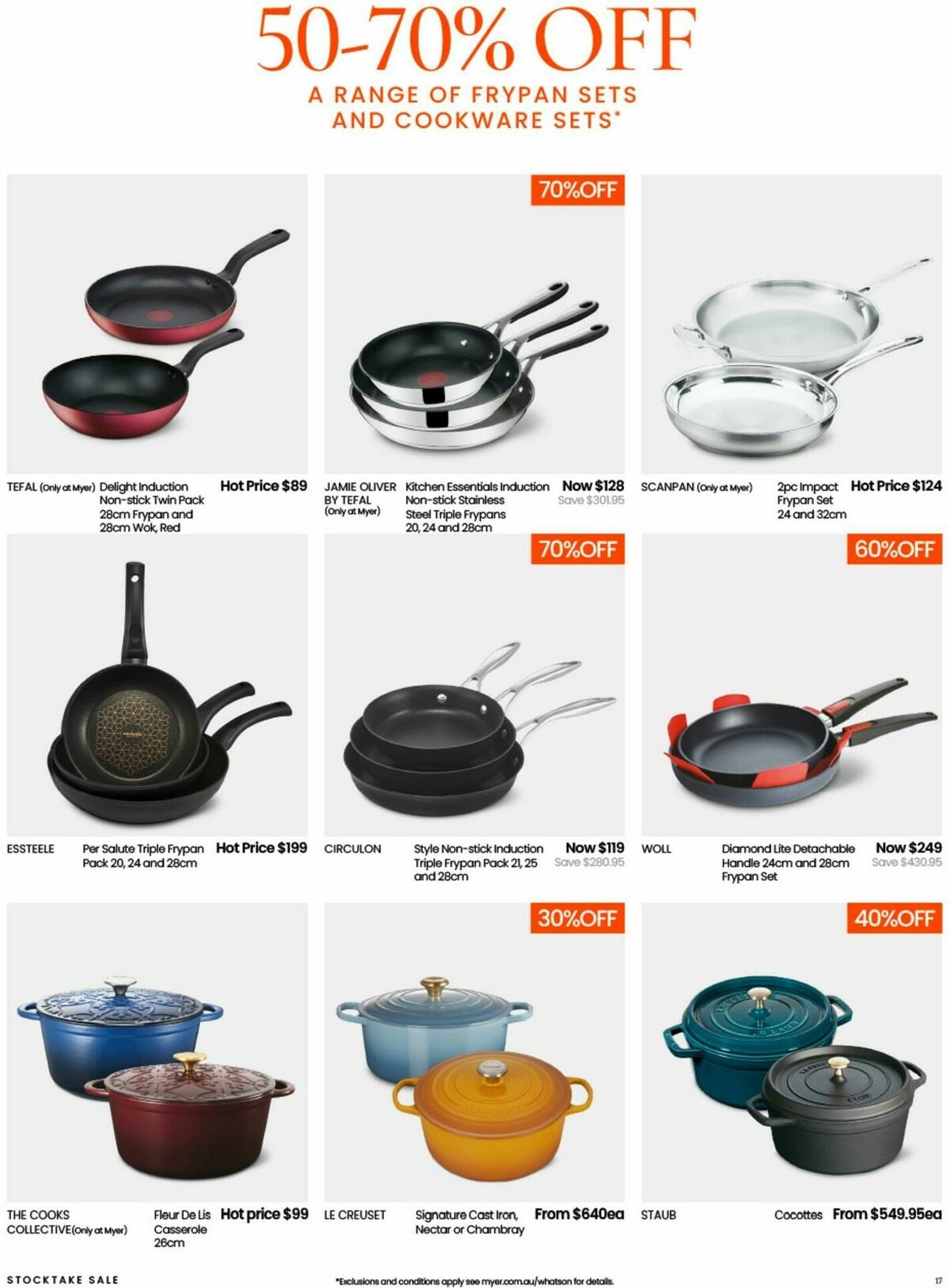 Myer Stocktake Sale - Hardgoods Catalogues from 27 May