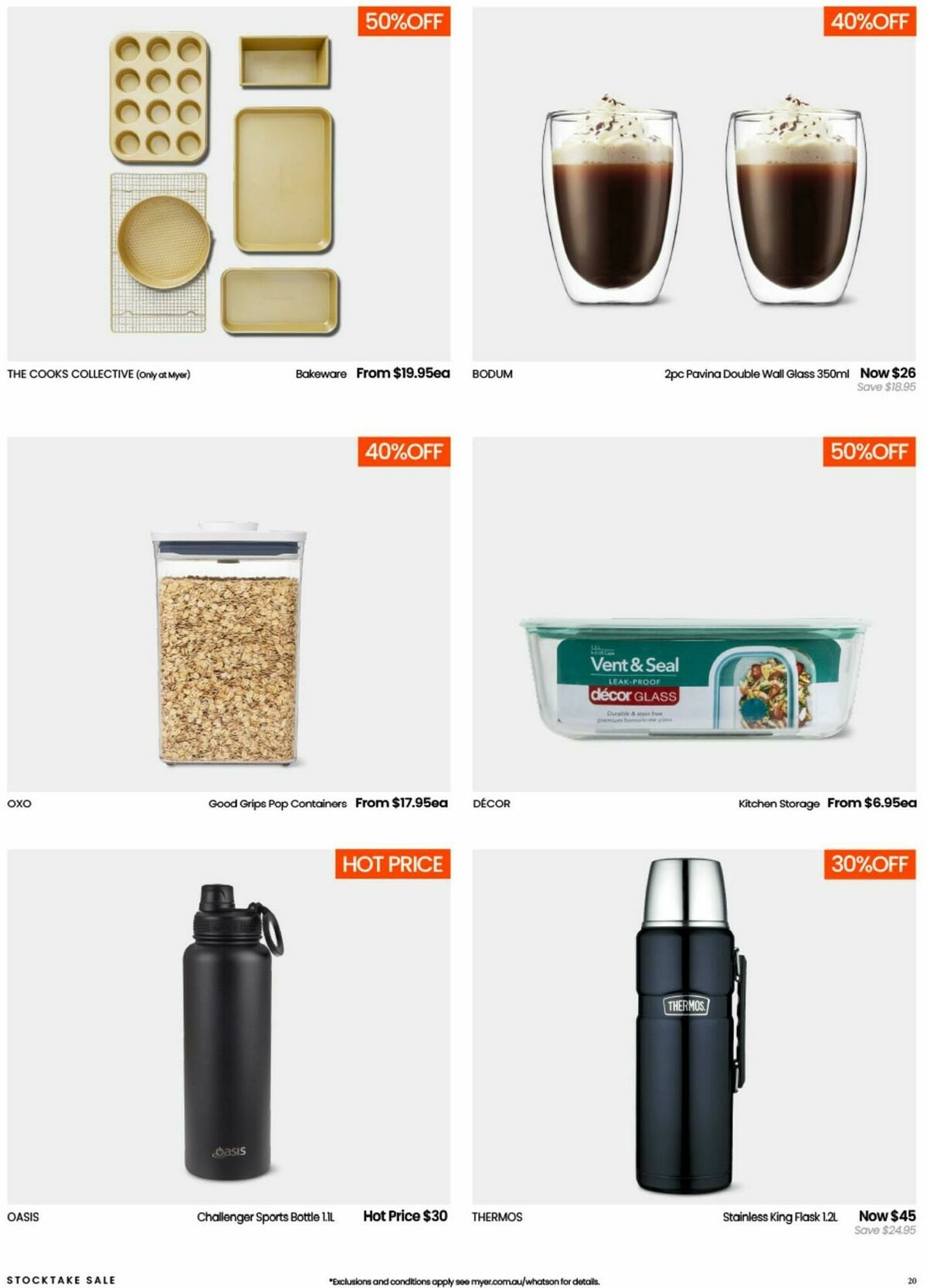 Myer Stocktake Sale - Hardgoods Catalogues from 27 May