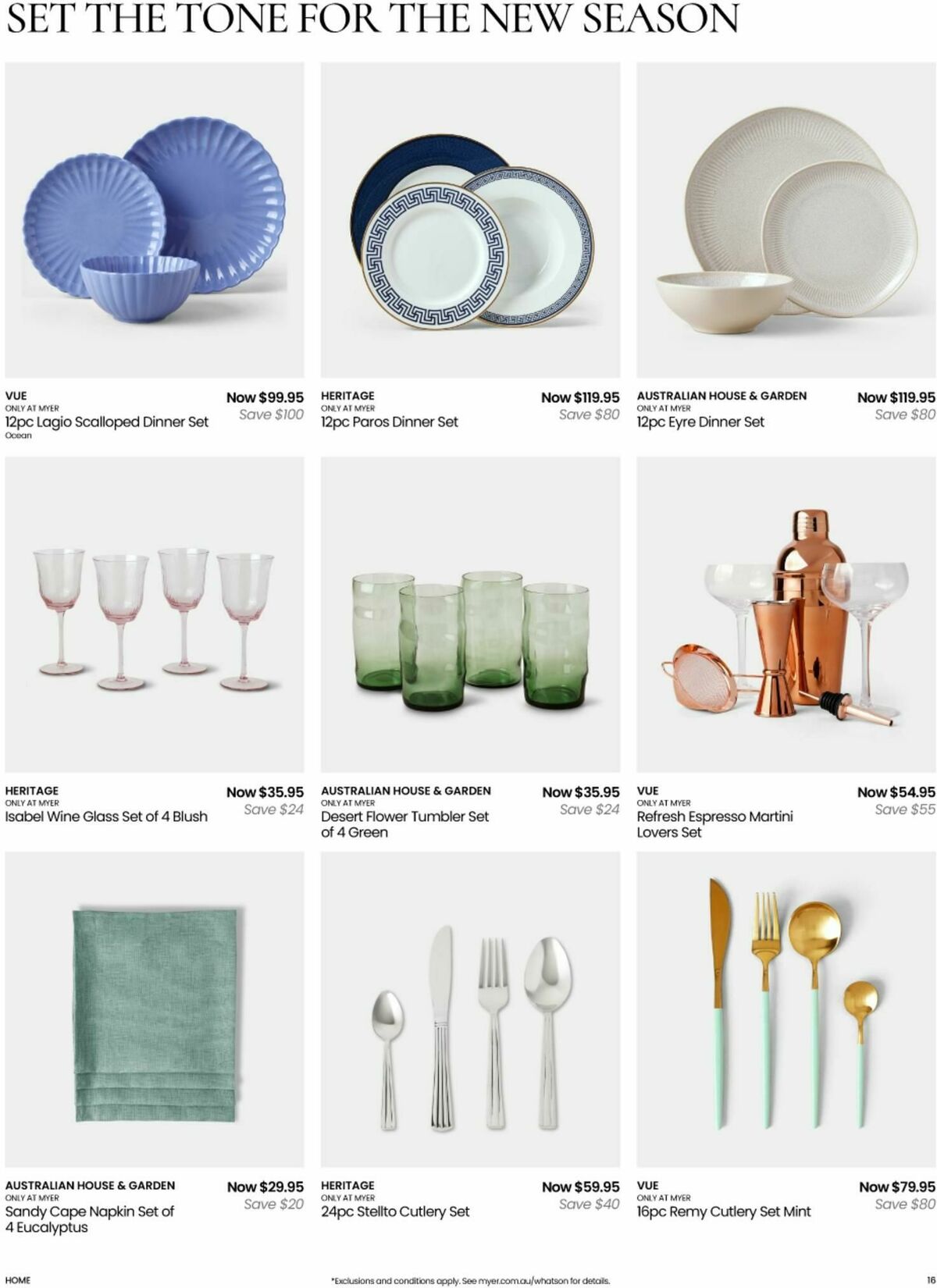 Myer Catalogues from 12 August