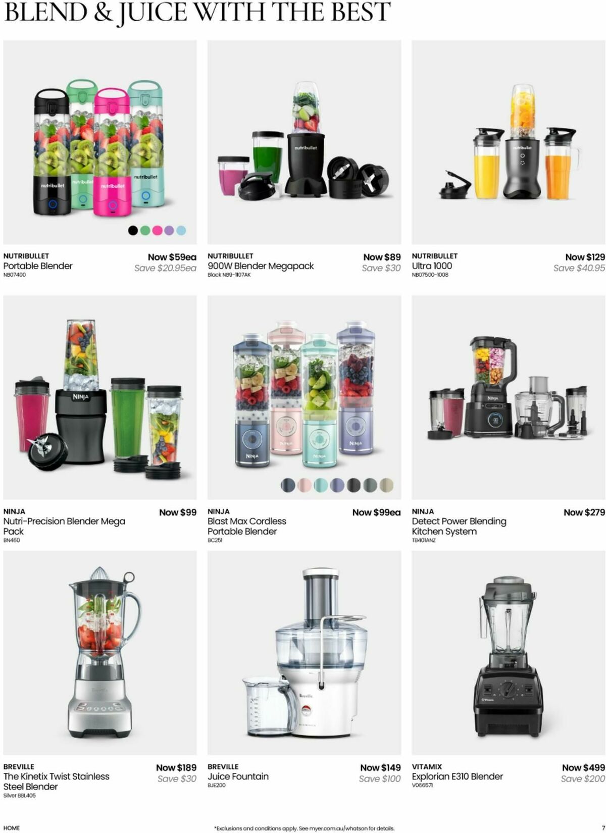 Myer Catalogues from 12 August