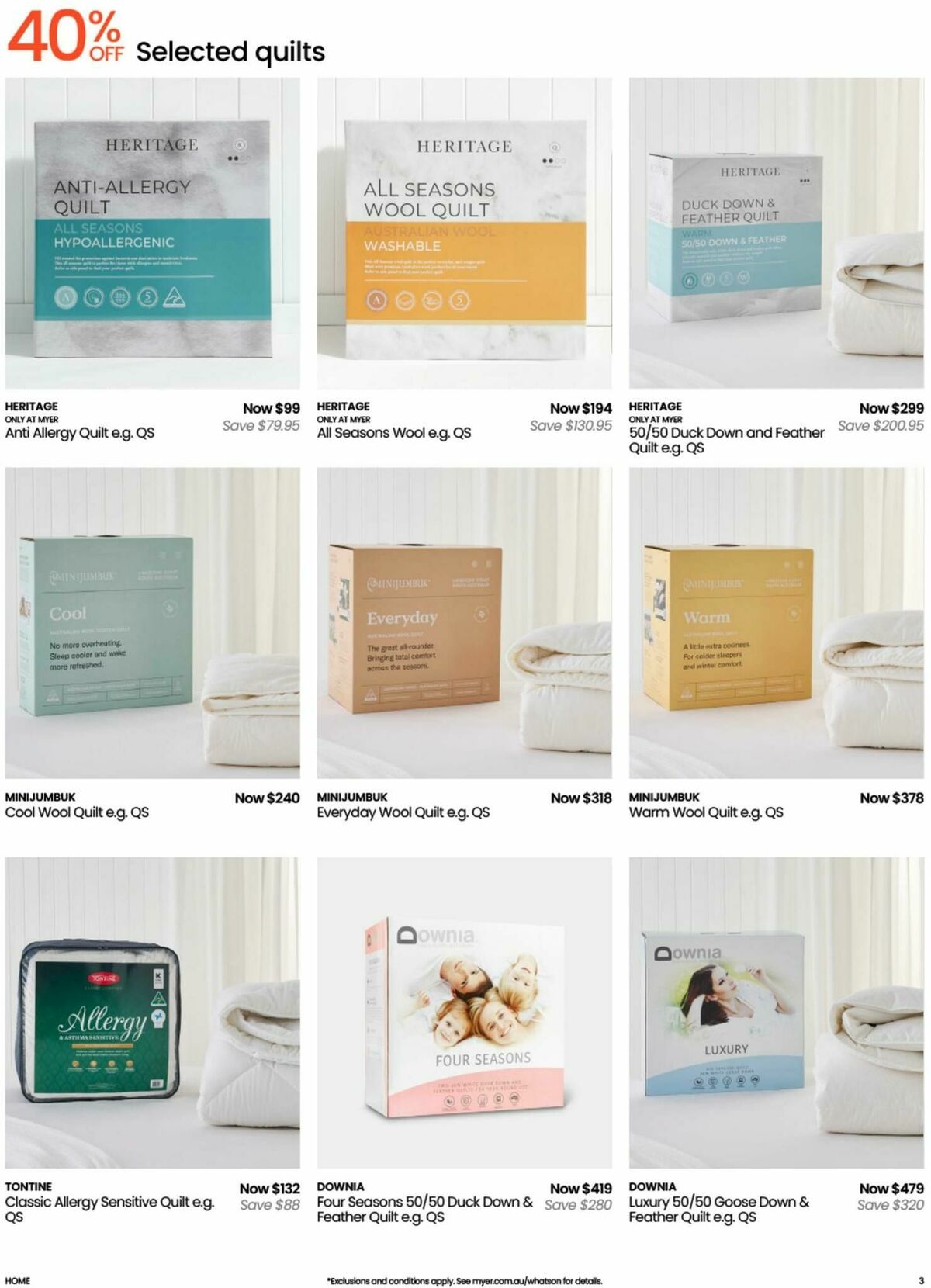 Myer Bed, Bath & Living Home Essentials Catalogues from 12 August