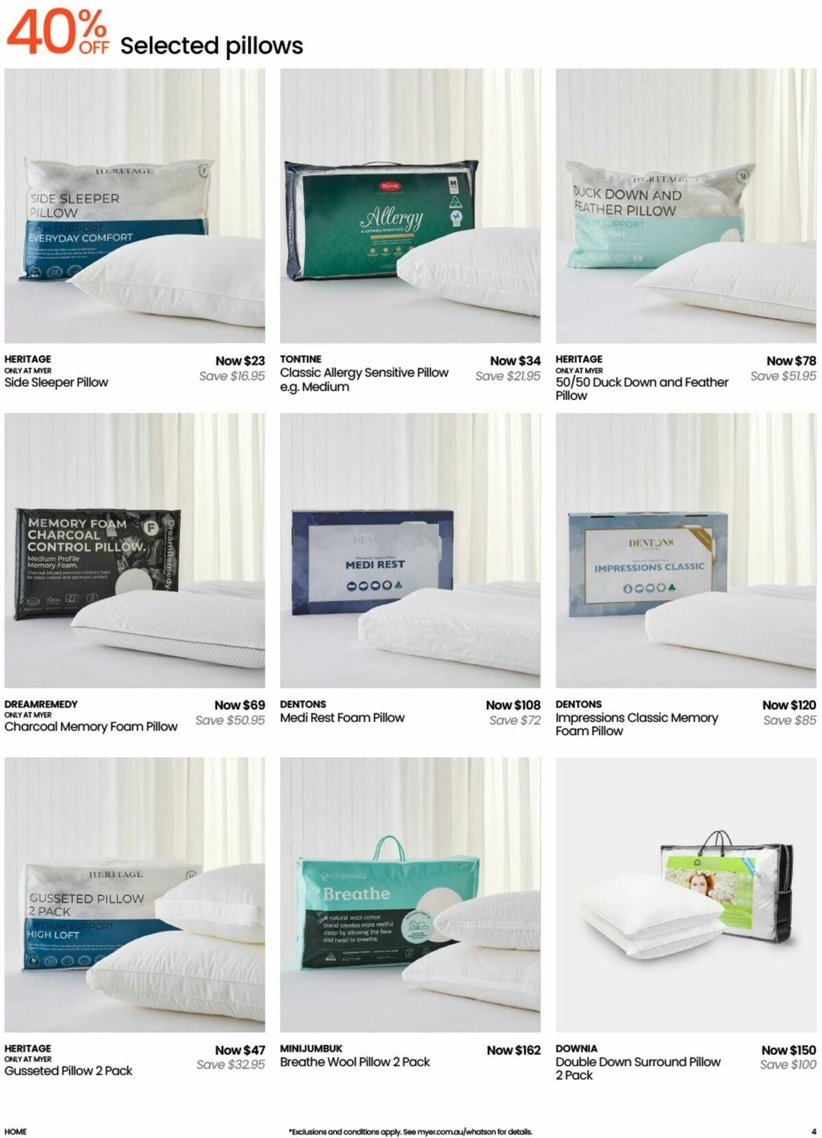 Myer Bed, Bath & Living Home Essentials Catalogues from 12 August