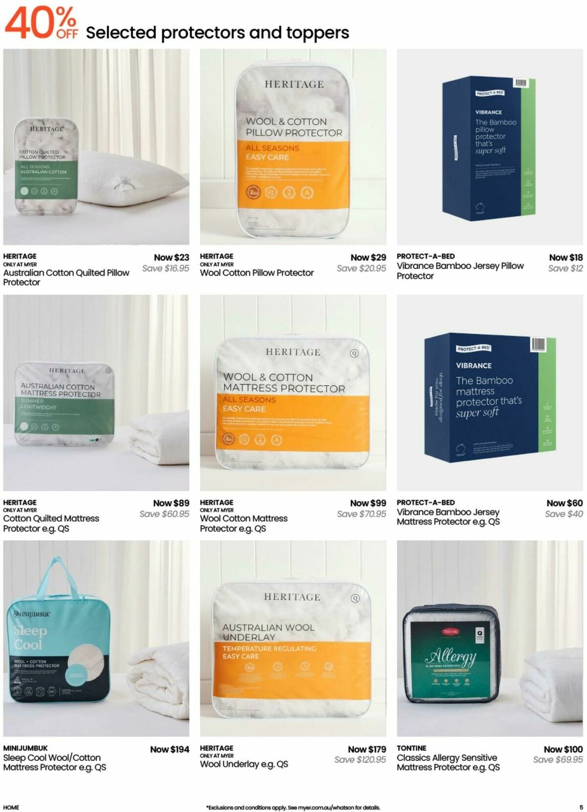 Myer Bed, Bath & Living Home Essentials Catalogues from 12 August