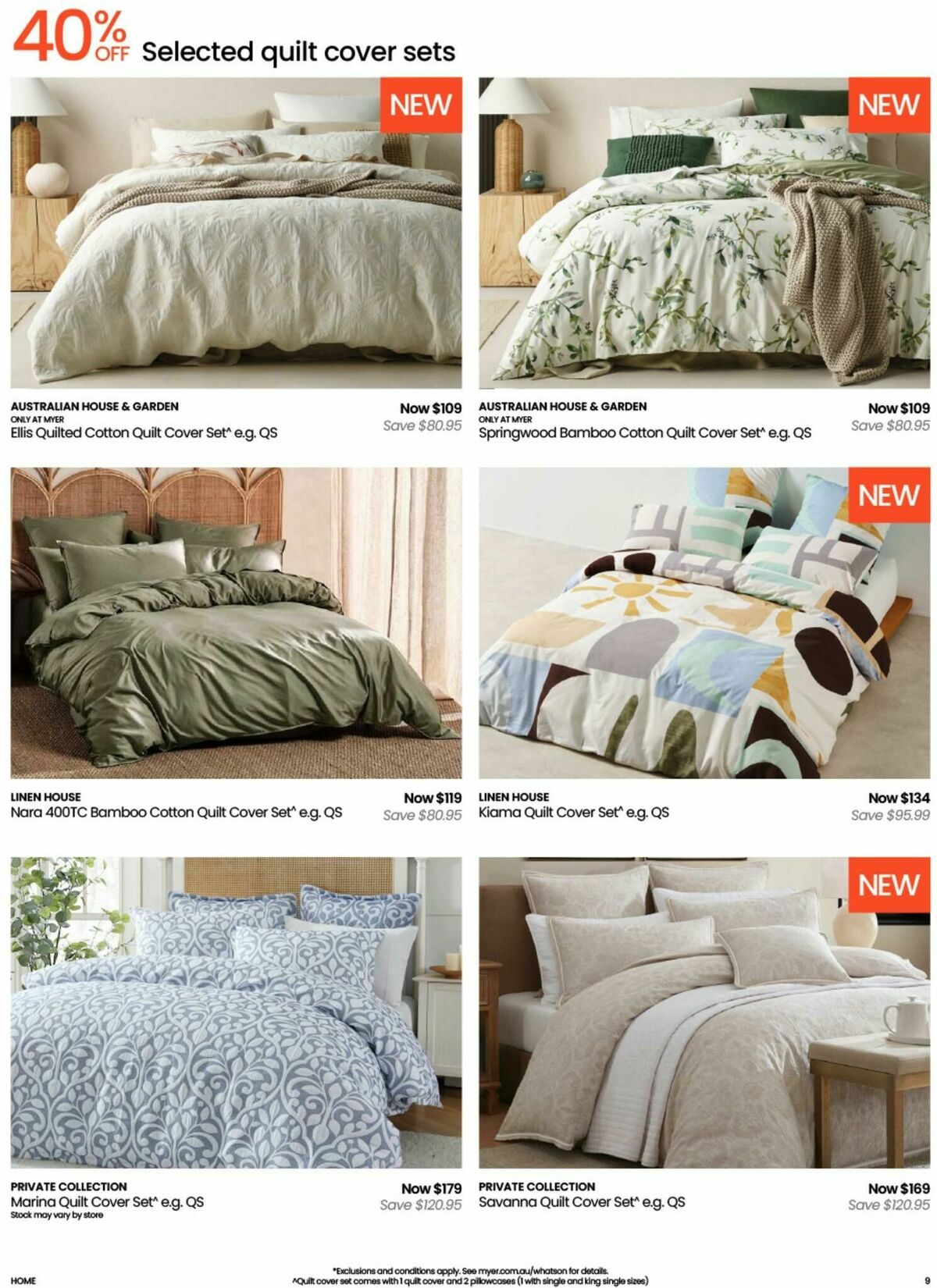 Myer Bed, Bath & Living Home Essentials Catalogues from 12 August