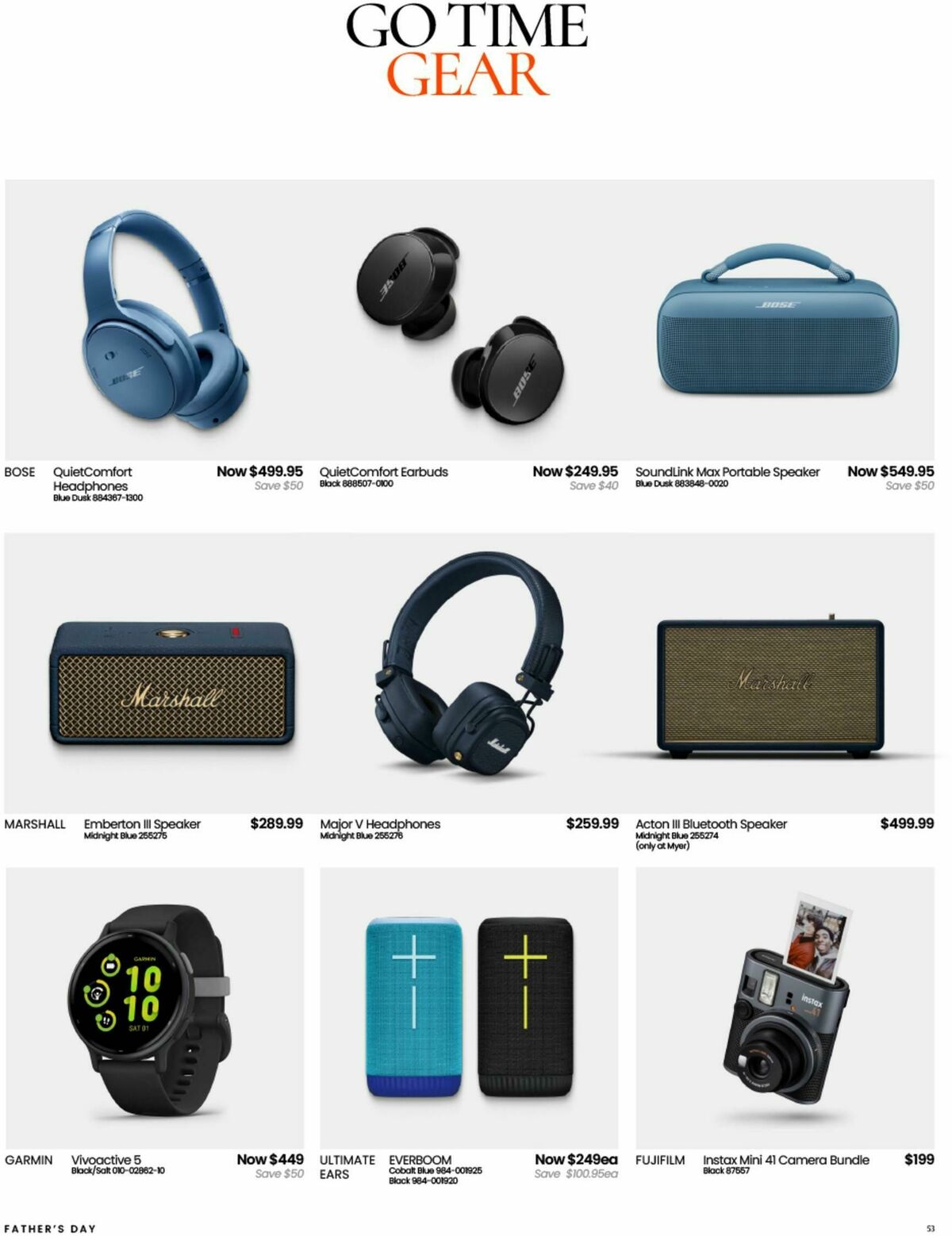 Myer Spoil Dad in Style Catalogues from 20 August