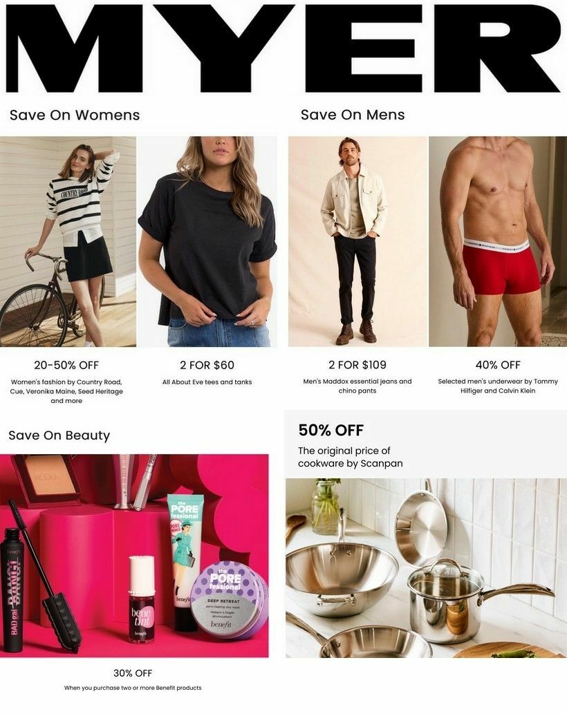 Myer Catalogues from 8 September