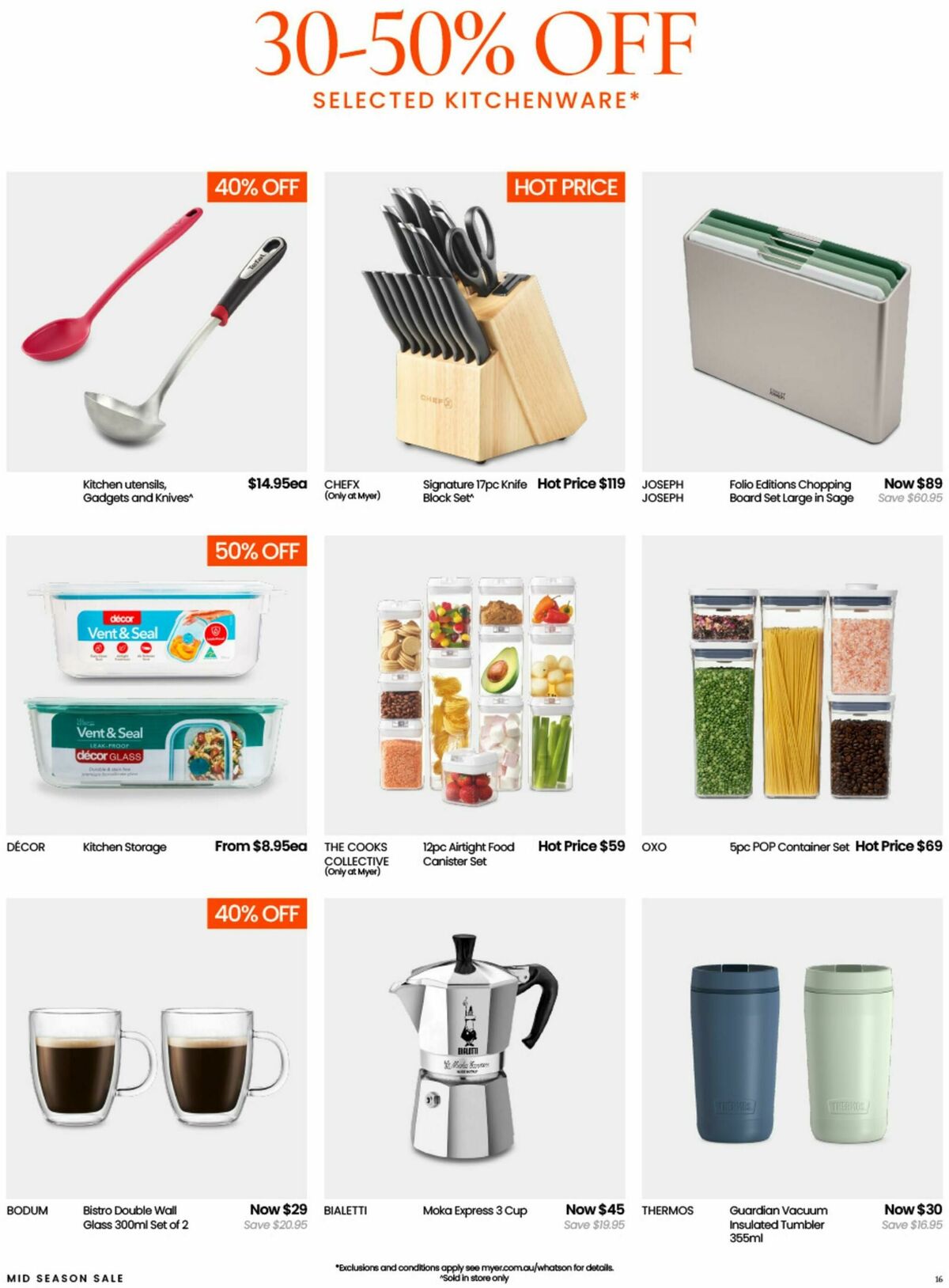 Myer Catalogues from 10 September