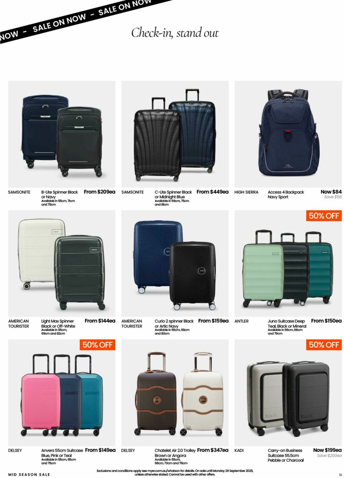 Myer Catalogues from 10 September