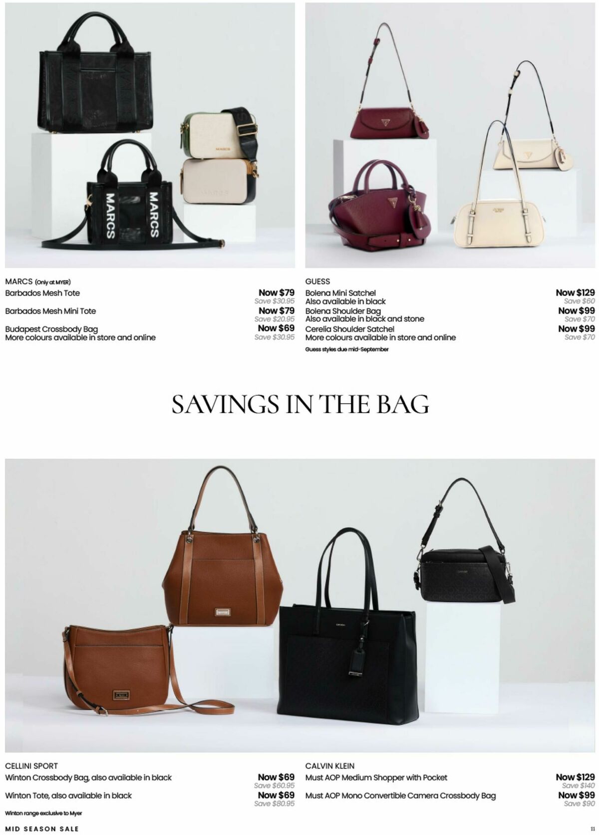 Myer Mid Season Sale Catalogues from 10 September