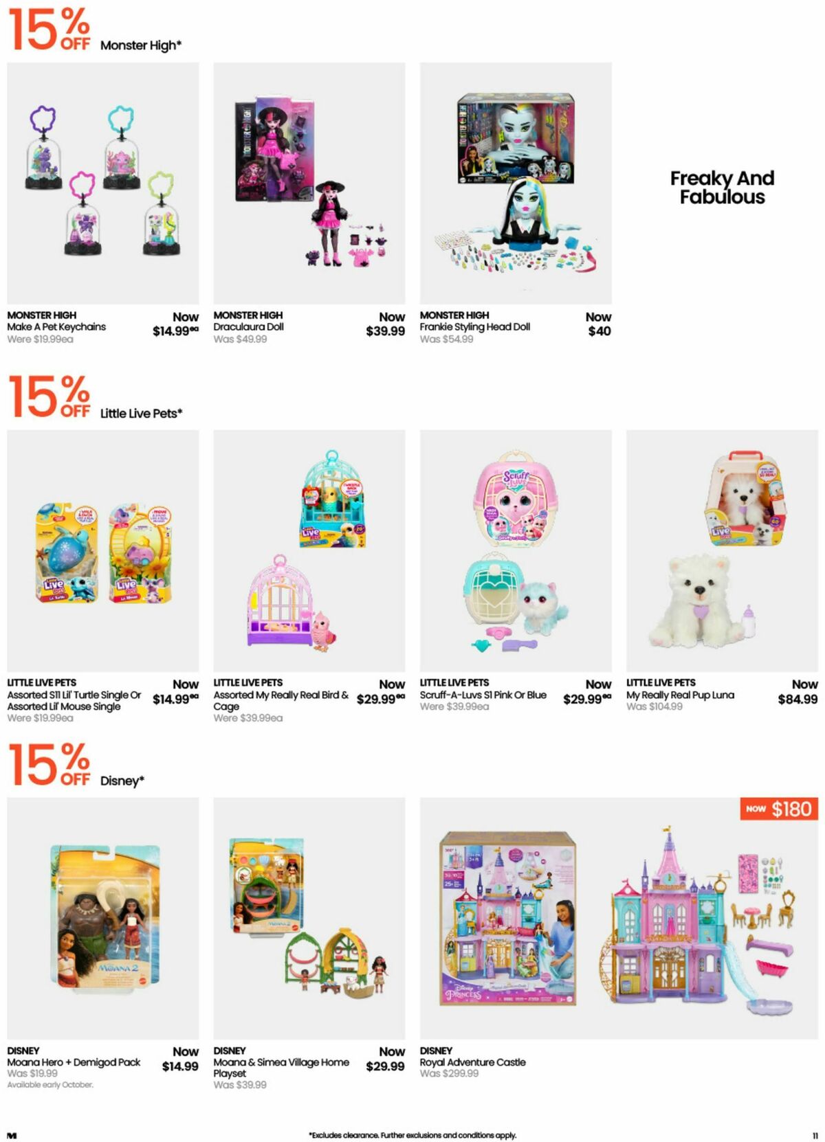 Myer Toy Sale Catalogues from 15 September