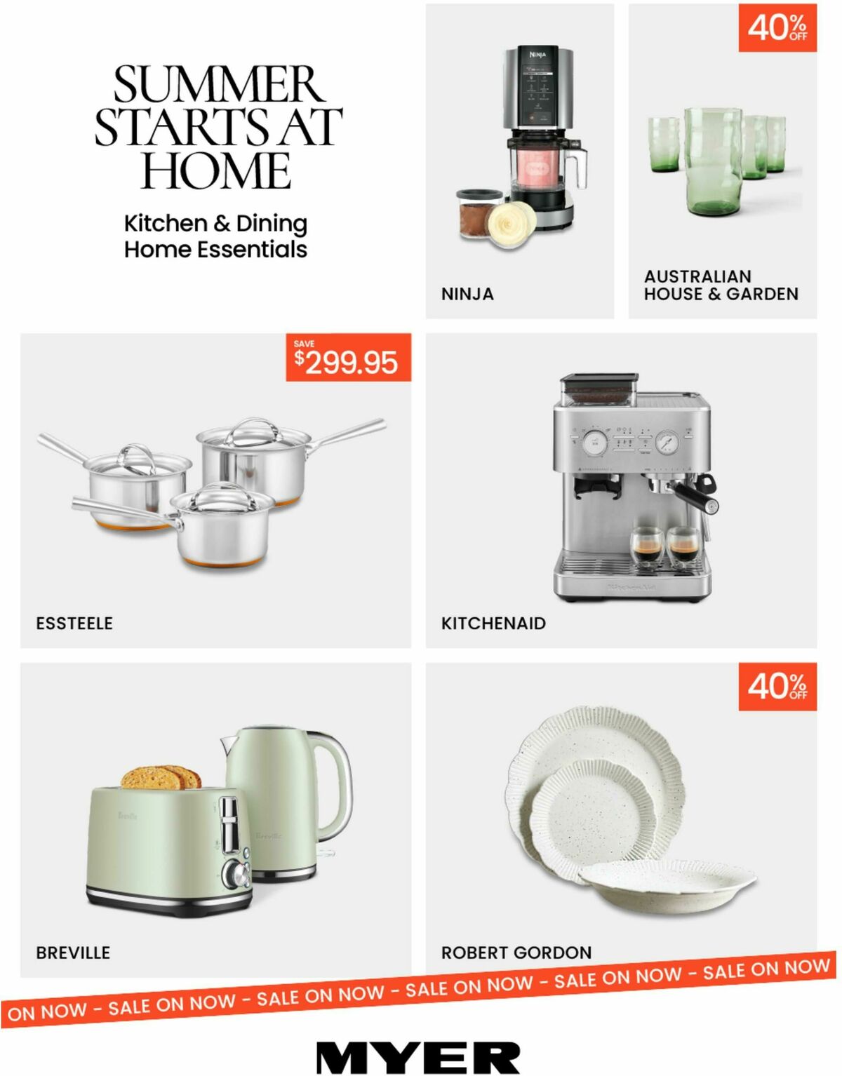Myer Kitchen & Dining Home Essentials Catalogues from 14 October