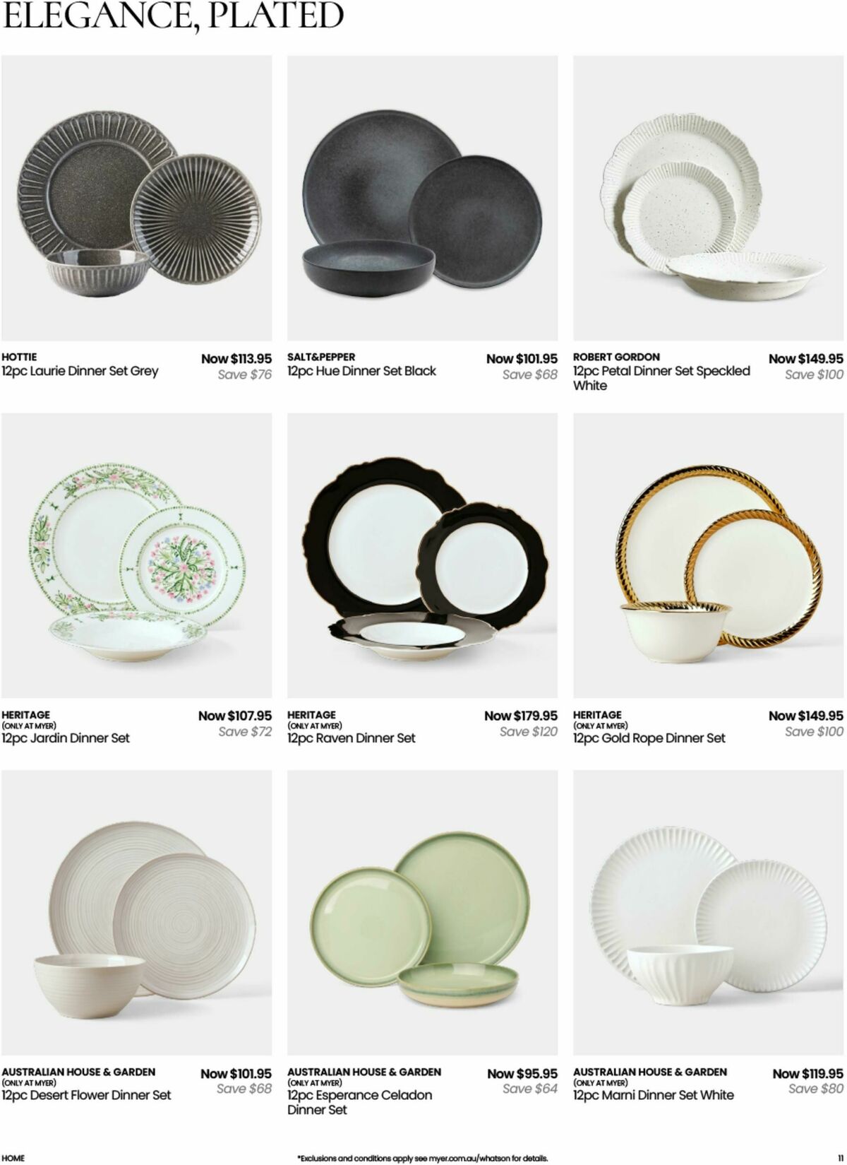 Myer Kitchen & Dining Home Essentials Catalogues from 14 October