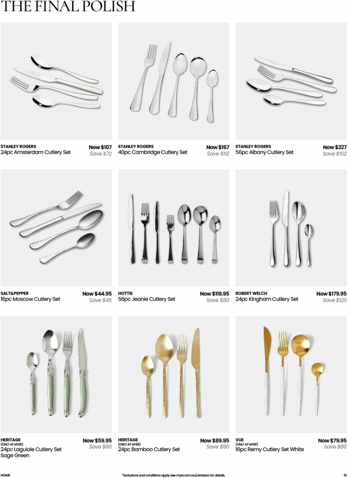 Myer Kitchen & Dining Home Essentials Catalogues from 14 October