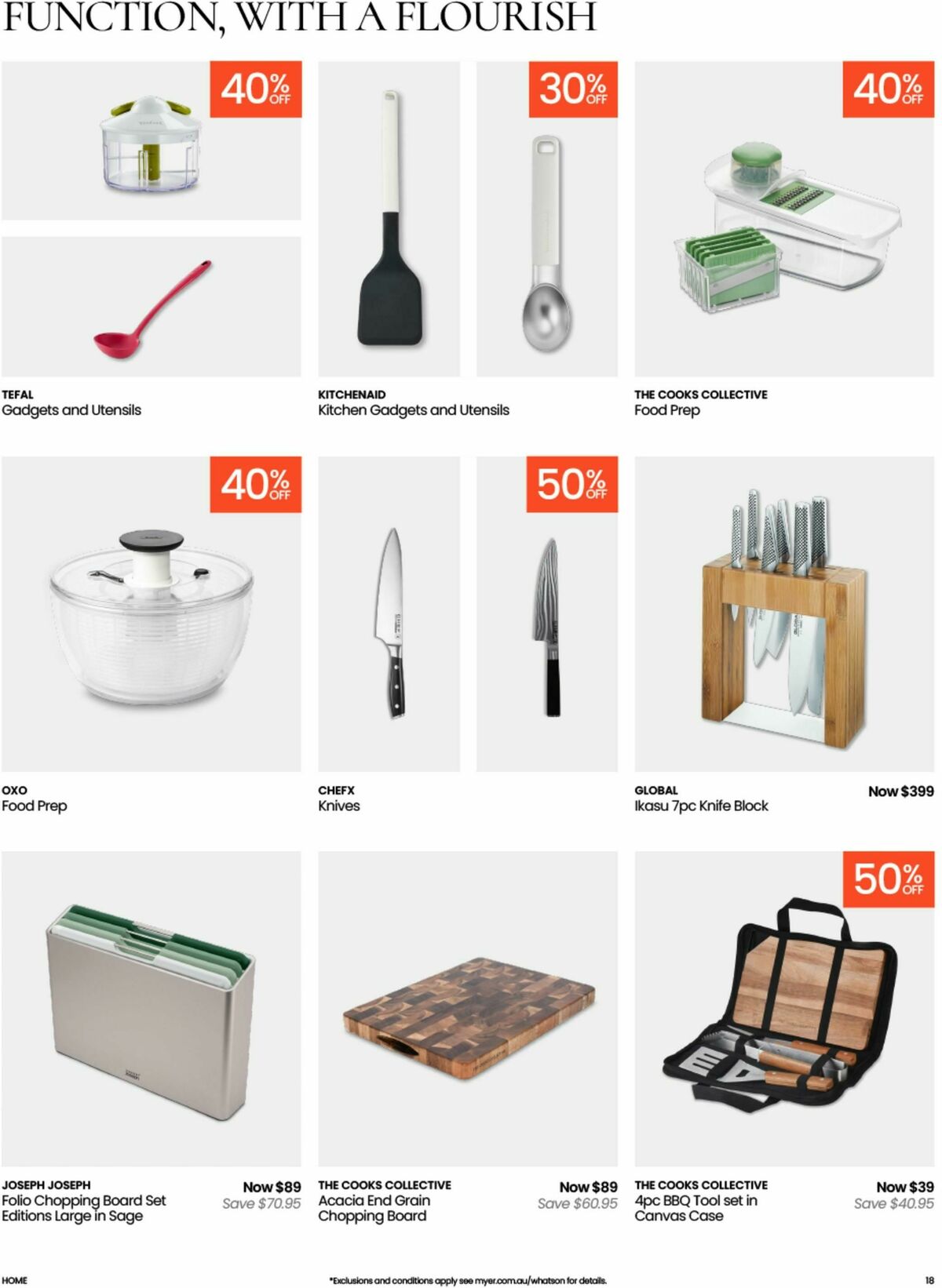 Myer Kitchen & Dining Home Essentials Catalogues from 14 October