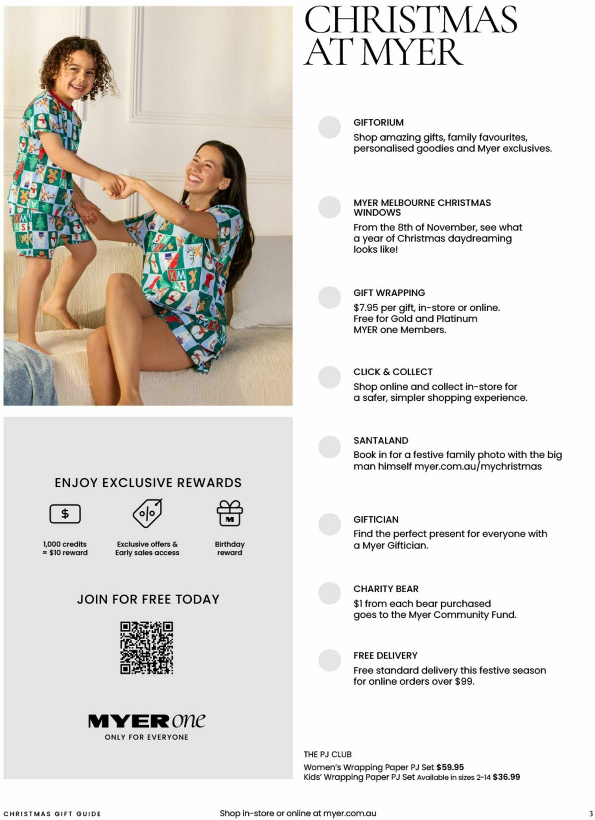 Myer Christmas Gift Guide Catalogues from 3 November