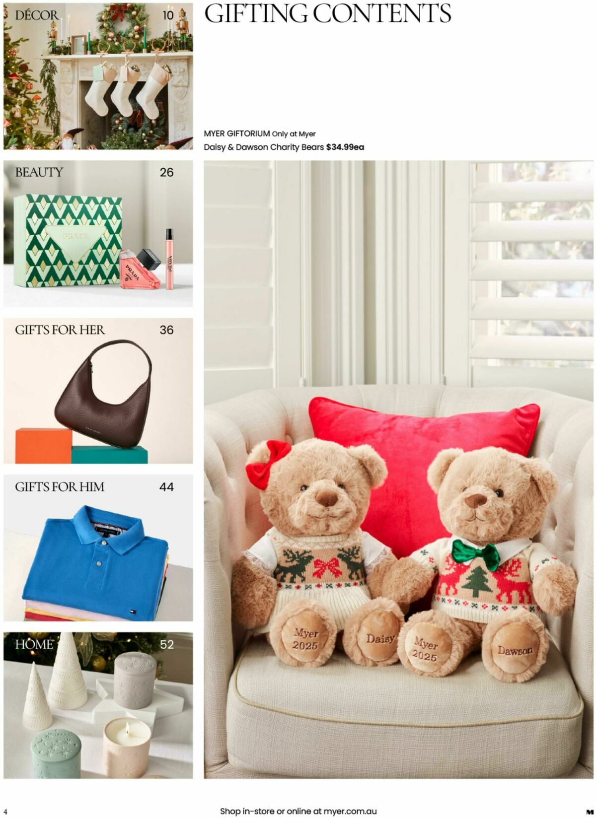 Myer Christmas Gift Guide Catalogues from 3 November