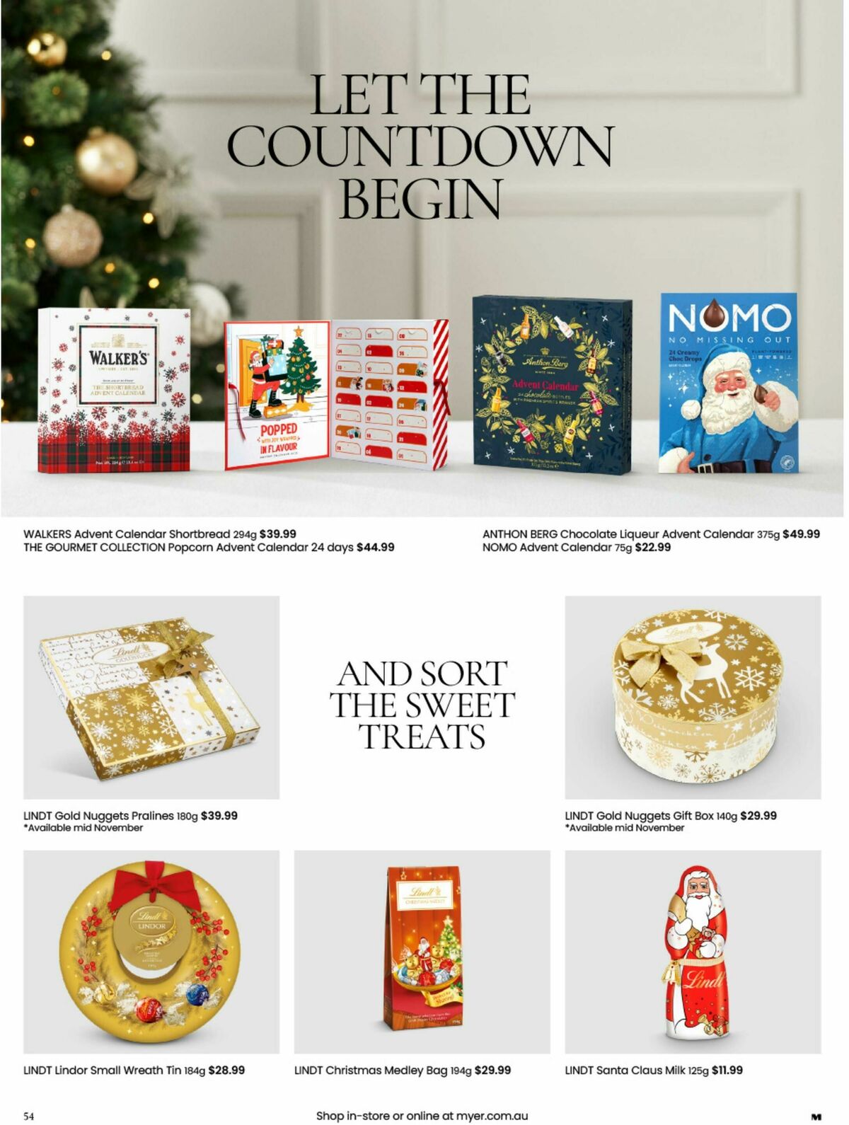 Myer Christmas Gift Guide Catalogues from 3 November