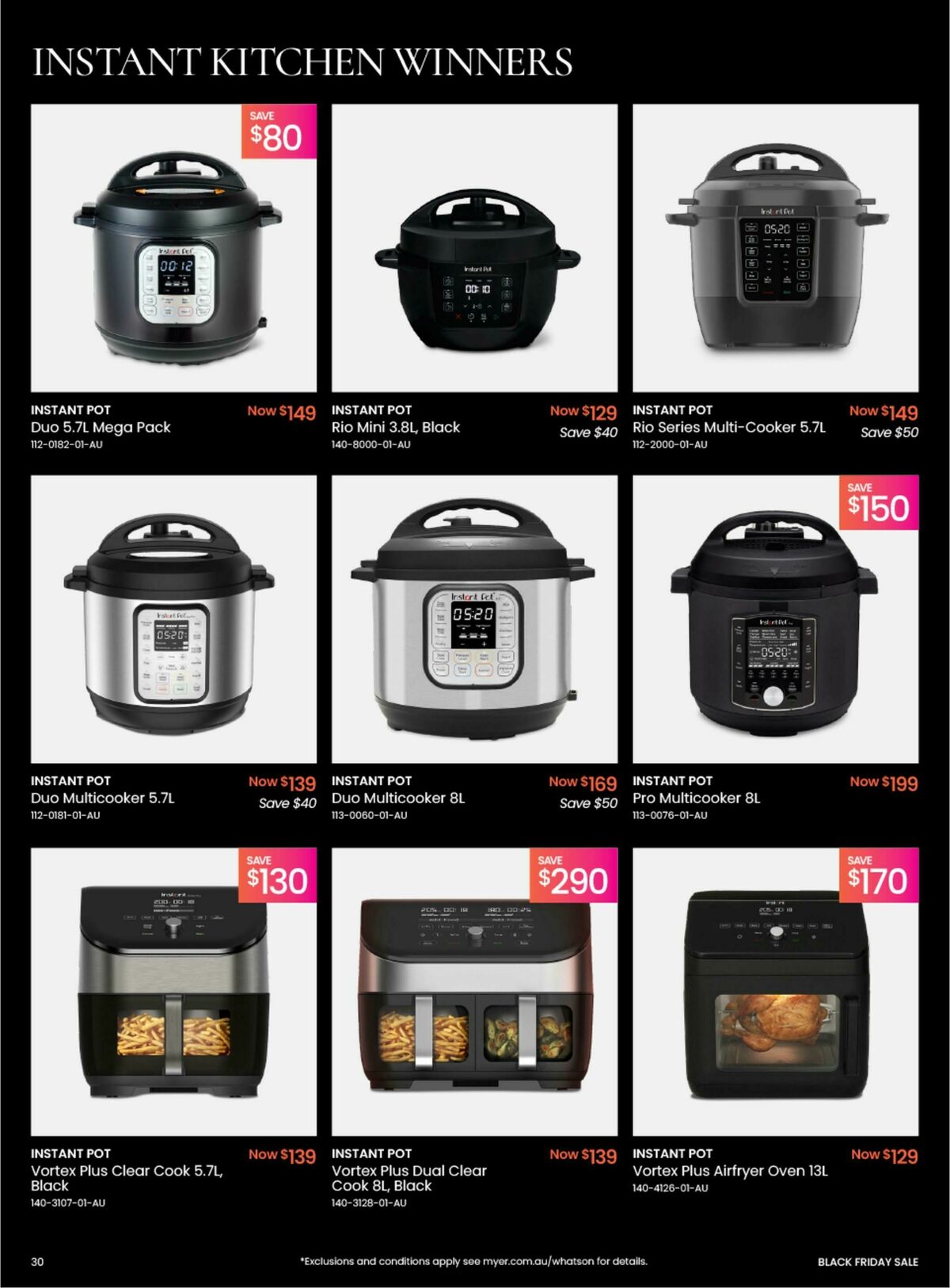 Myer Black Friday Sale Catalogues from 17 November