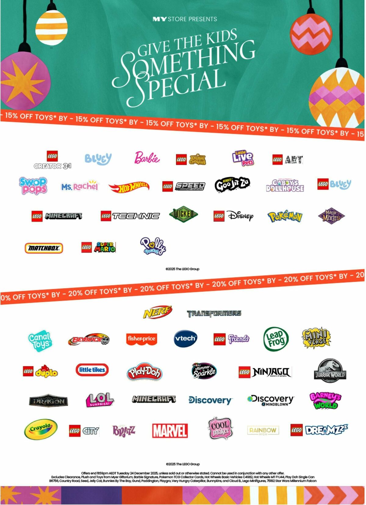 Myer Toy Sale Catalogues from 1 December