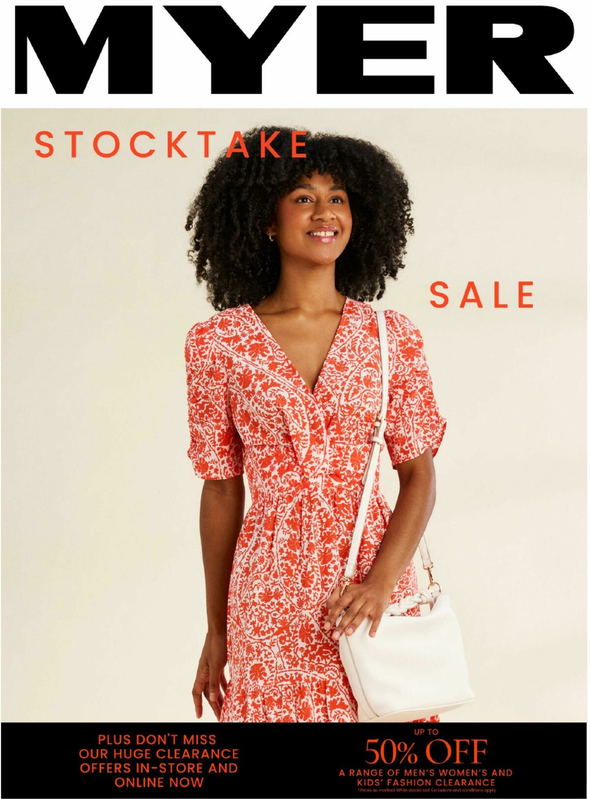 Myer Stocktake Sale Catalogues from 26 December