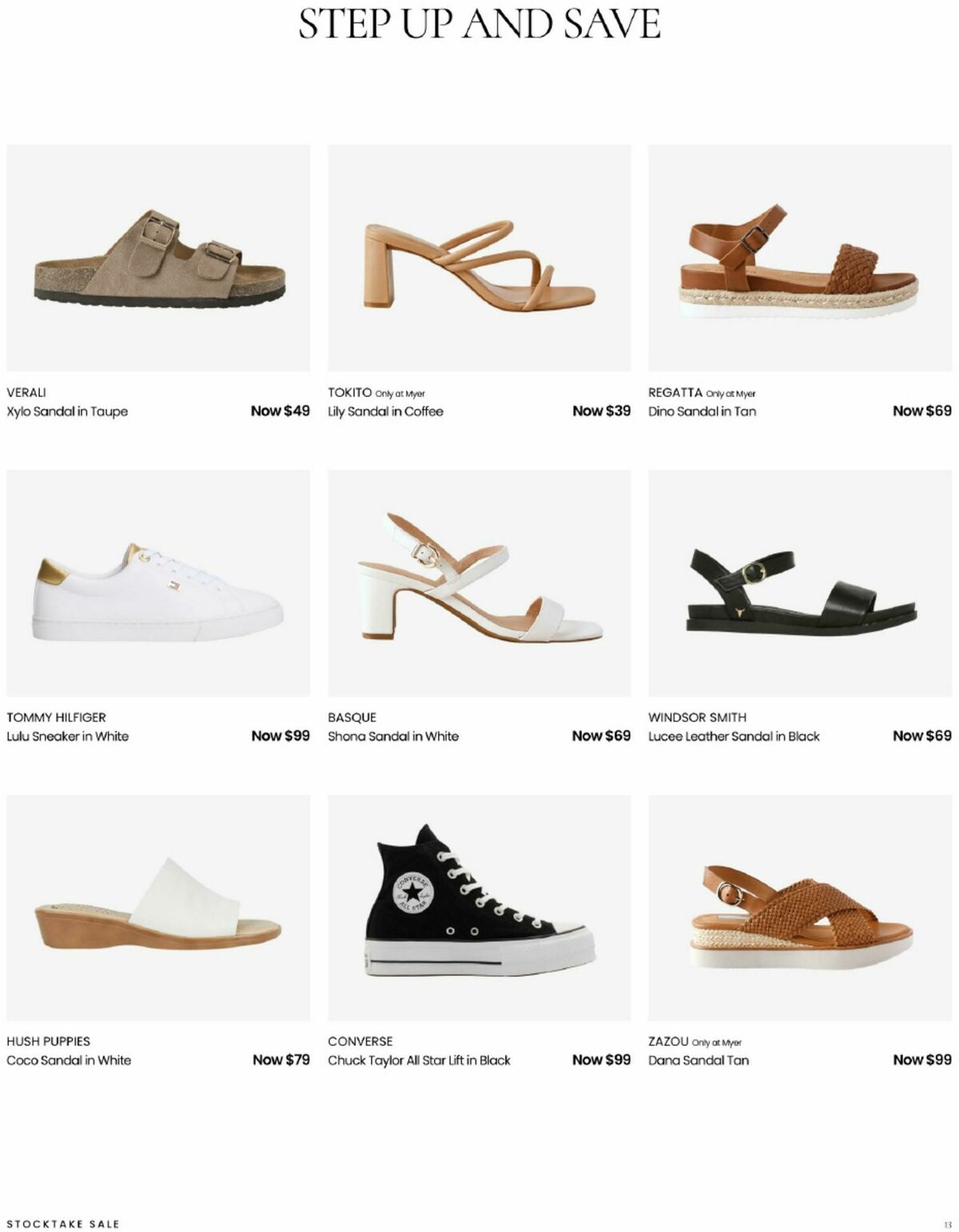 Myer Stocktake Sale Catalogues from 26 December