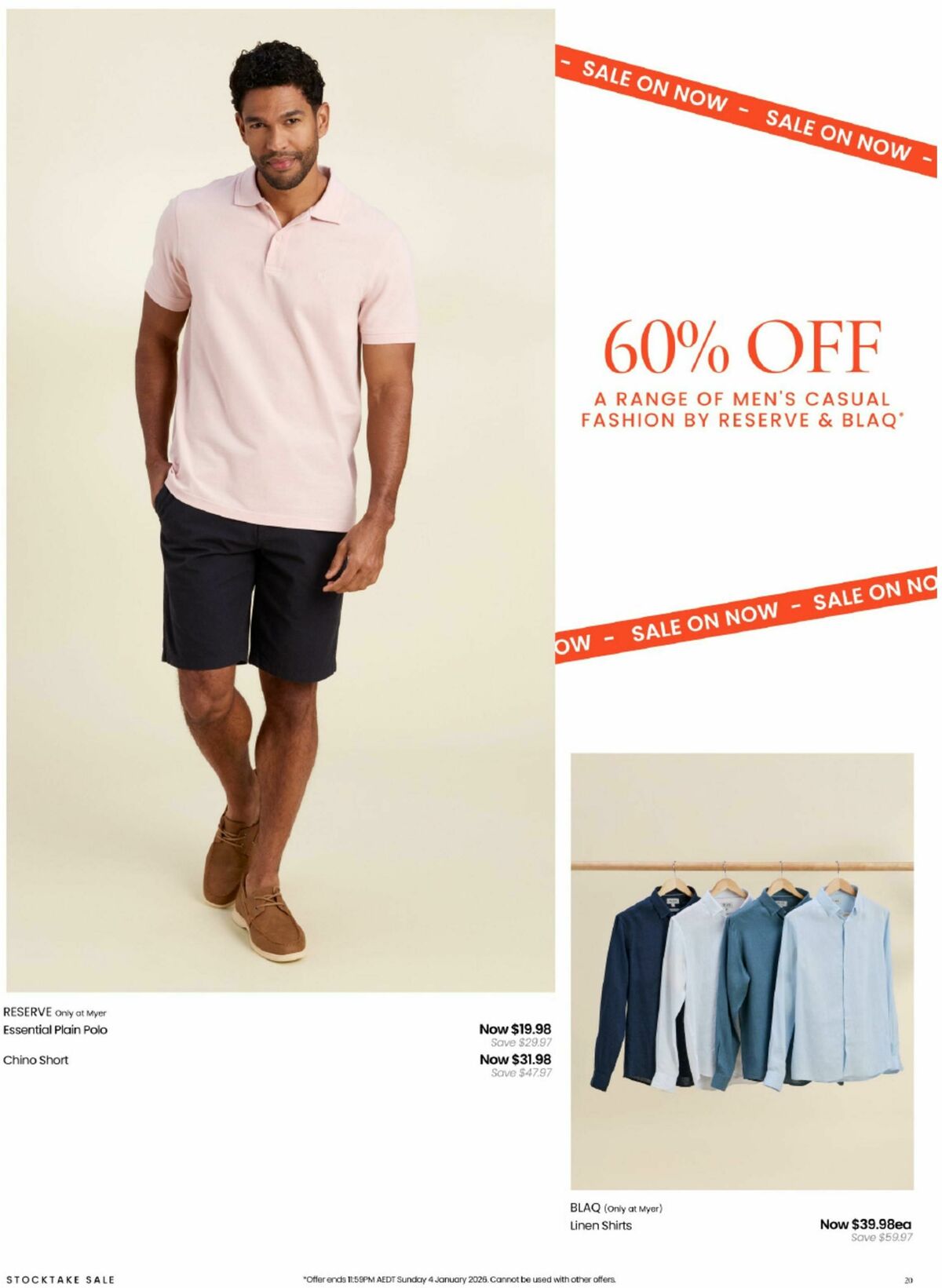 Myer Stocktake Sale Catalogues from 26 December