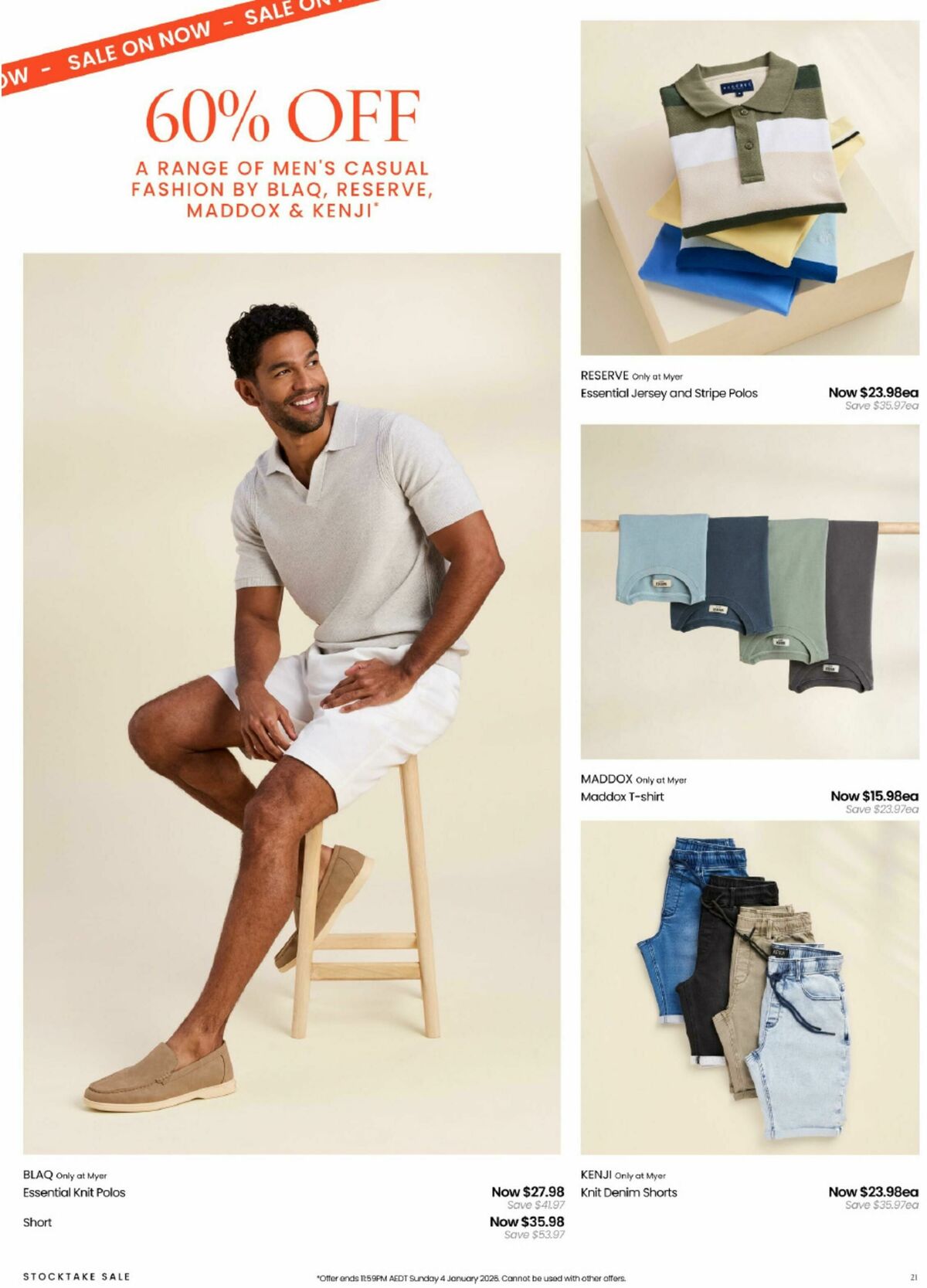 Myer Stocktake Sale Catalogues from 26 December