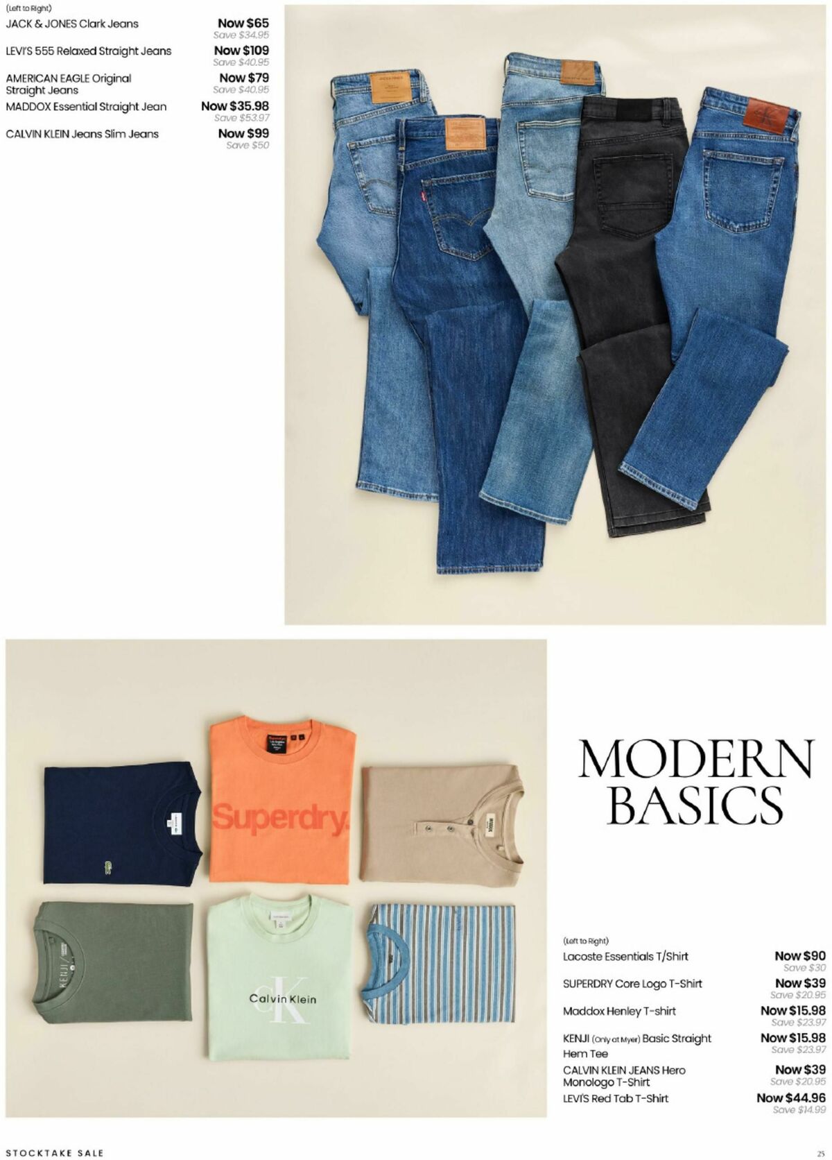 Myer Stocktake Sale Catalogues from 26 December