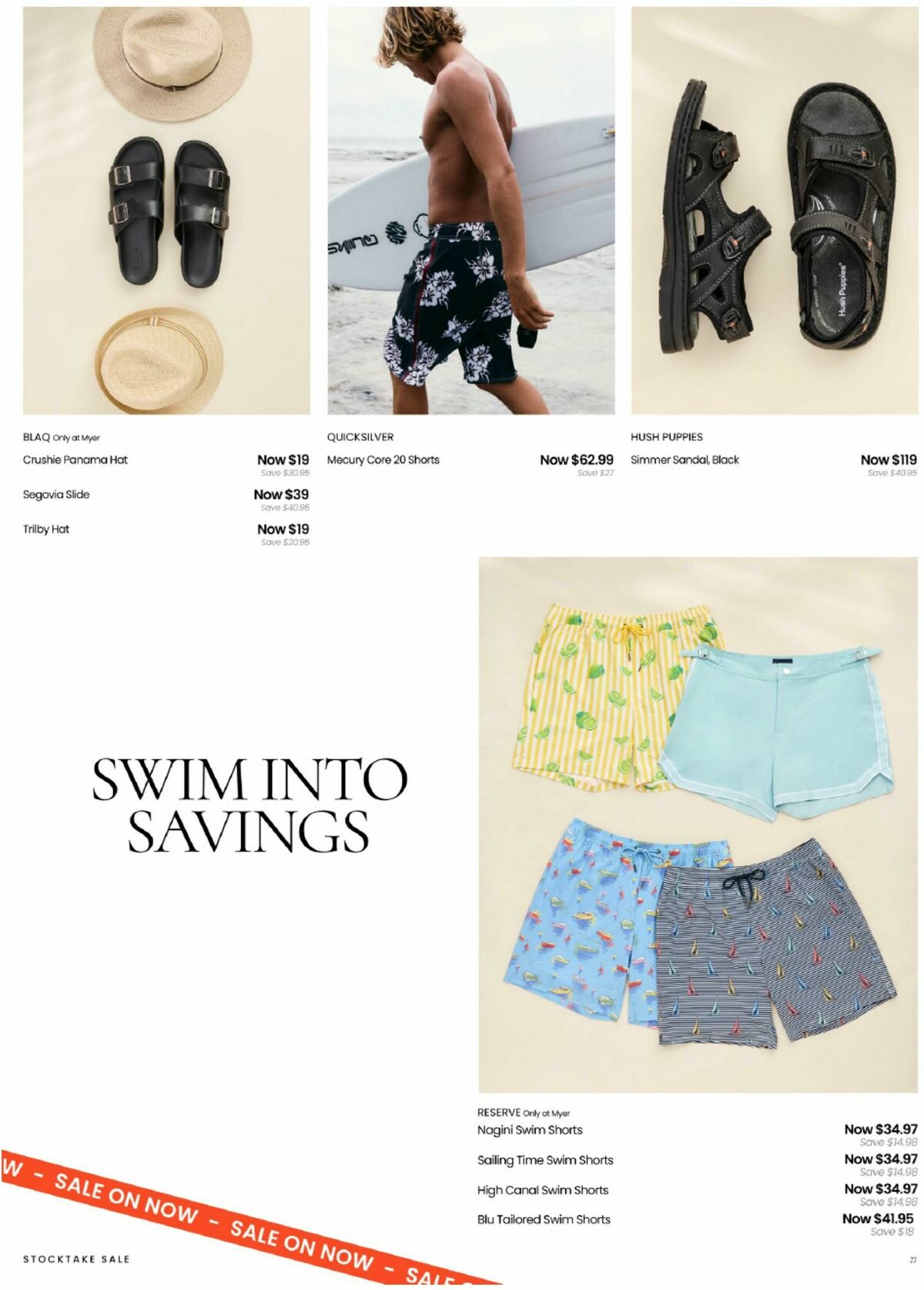 Myer Stocktake Sale Catalogues from 26 December