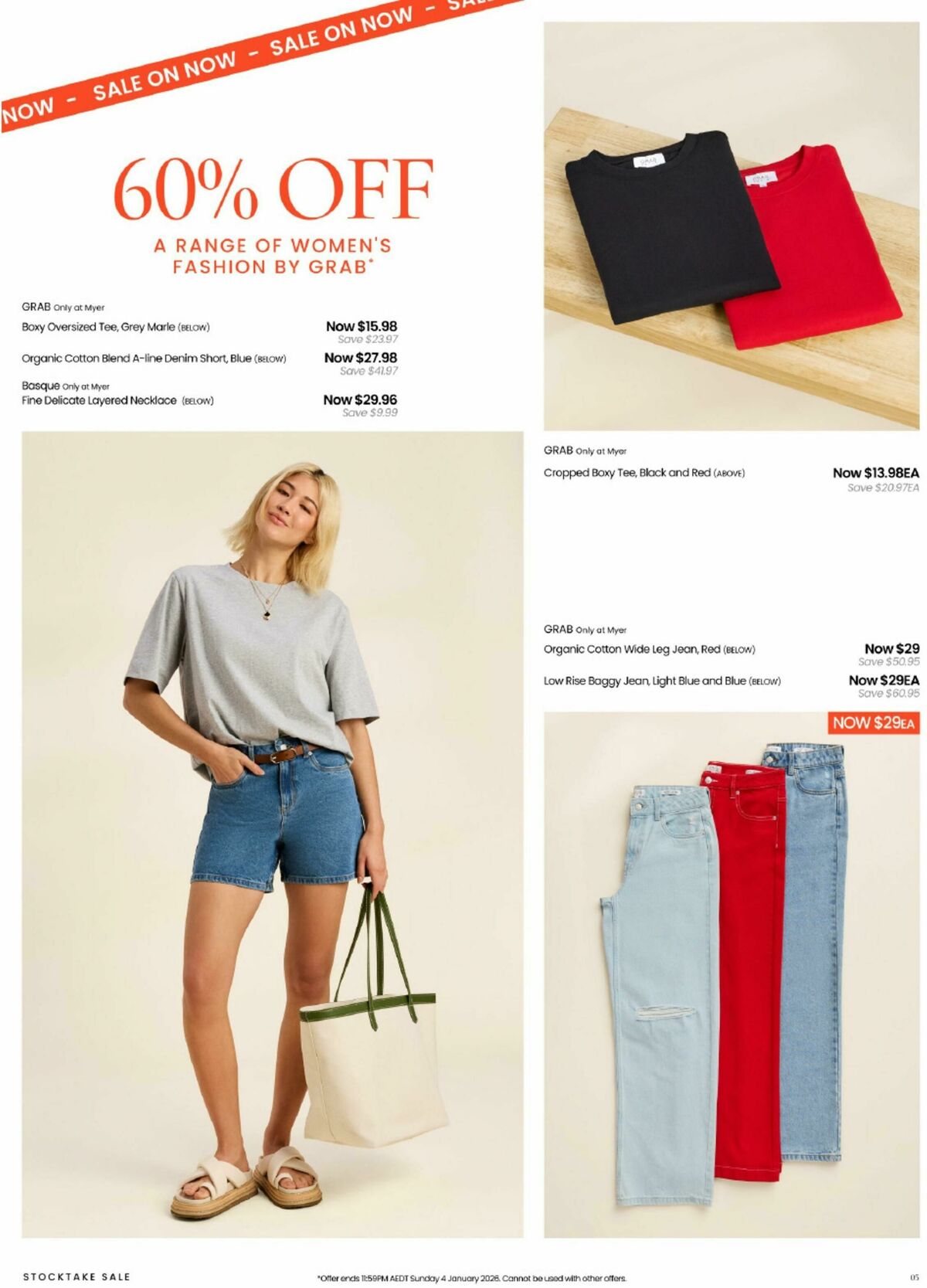 Myer Stocktake Sale Catalogues from 26 December