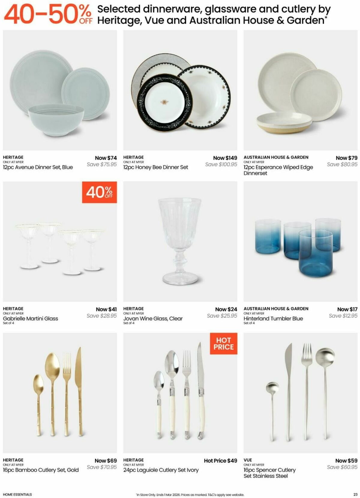 Myer Catalogues from 10 February