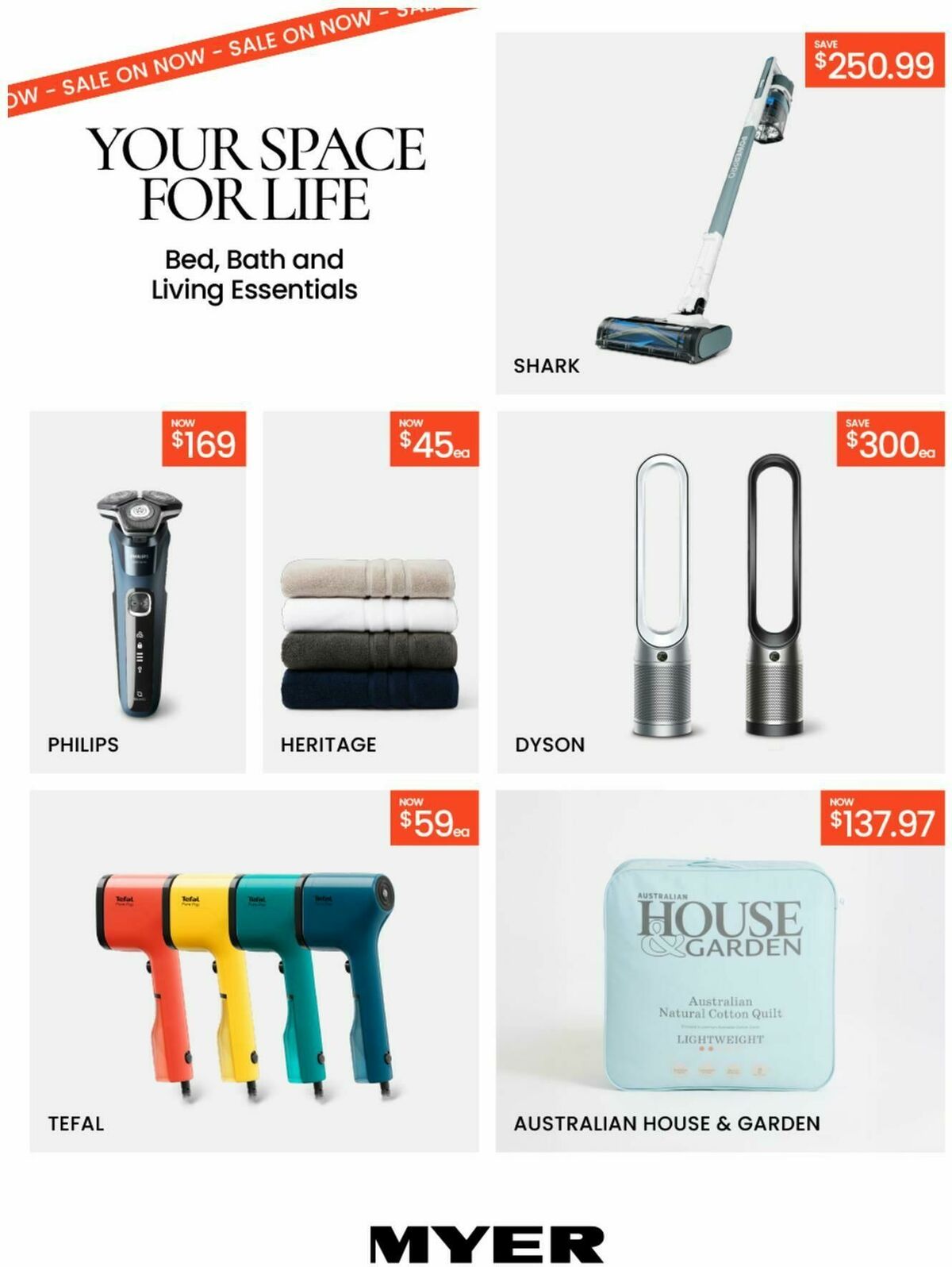 Myer Bed, Bath and Living Essentials Catalogues from 10 February