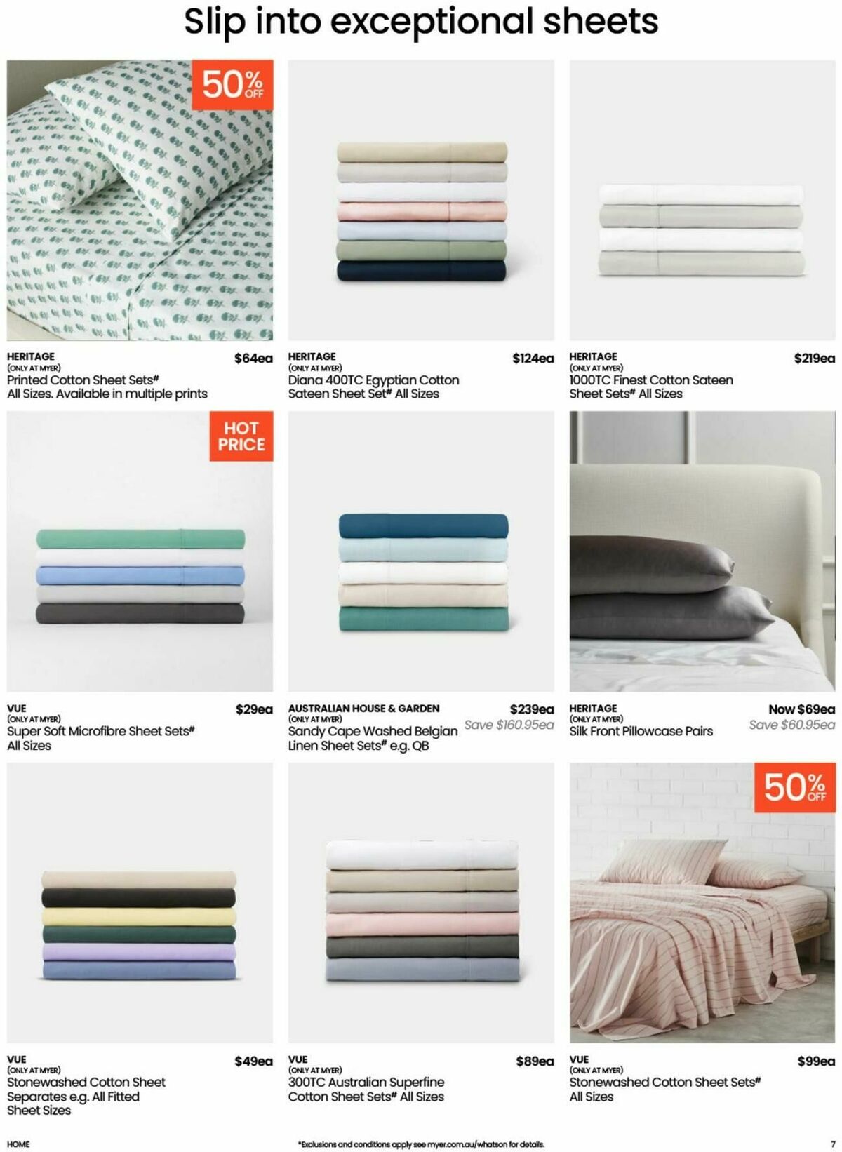Myer Bed, Bath and Living Essentials Catalogues from 10 February