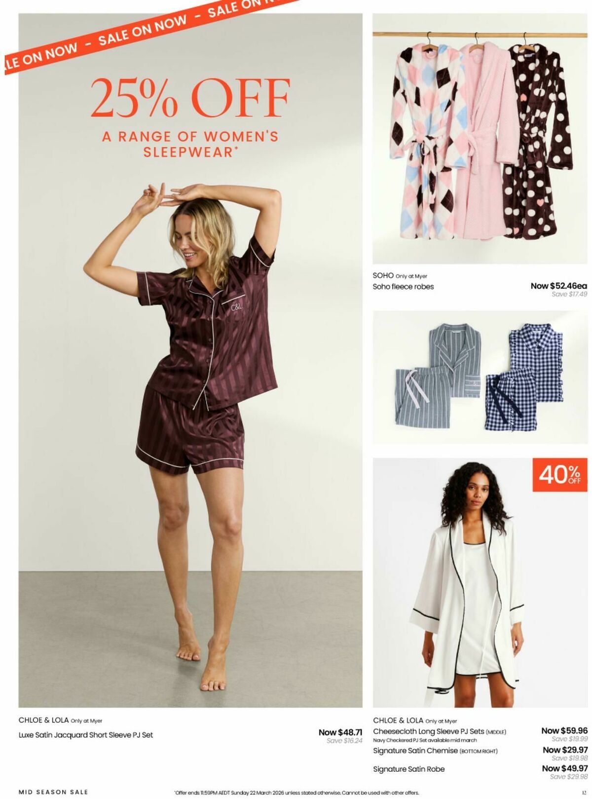 Myer Mid Season Sale Catalogues from 4 March