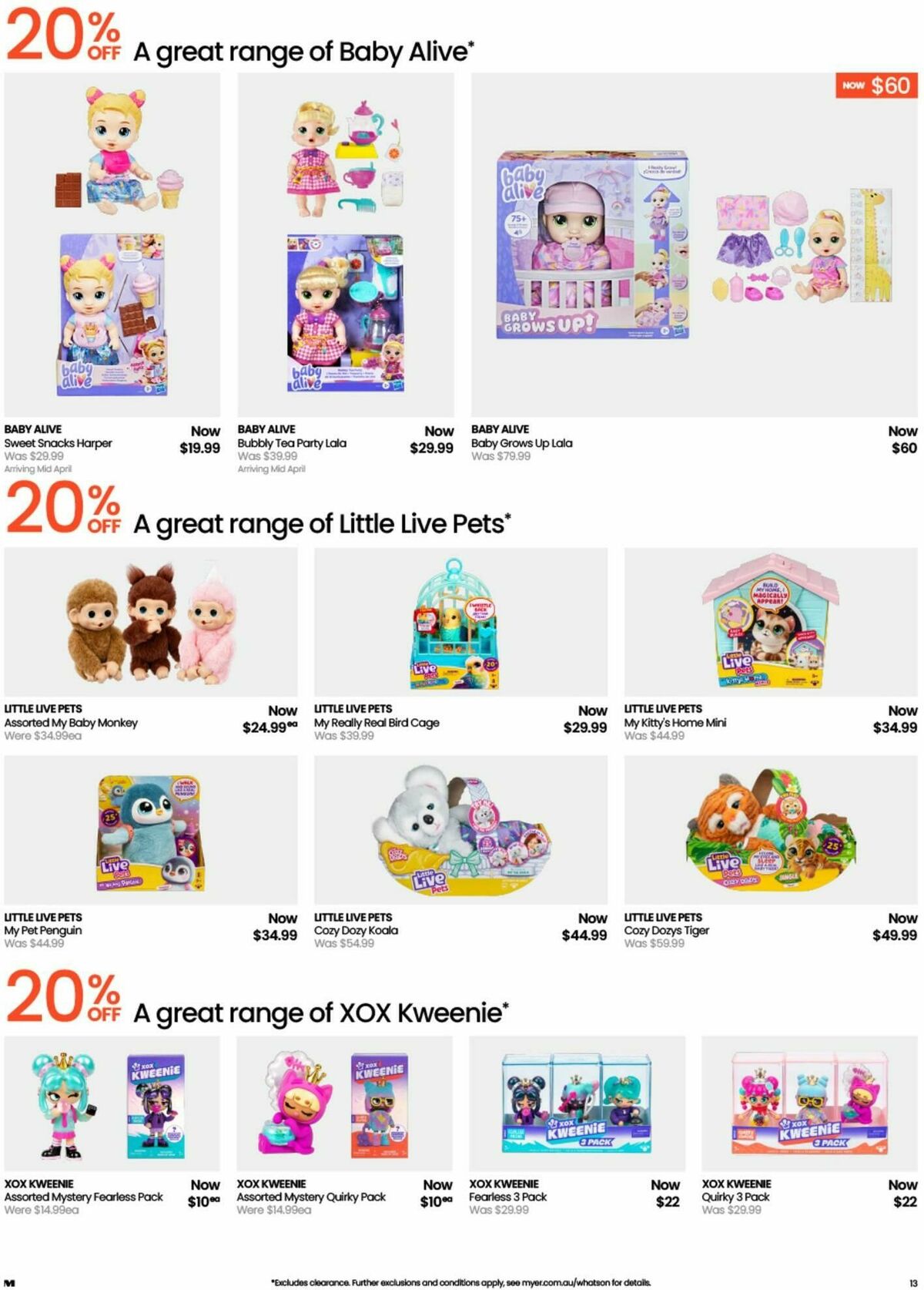 Myer Catalogues from 30 March