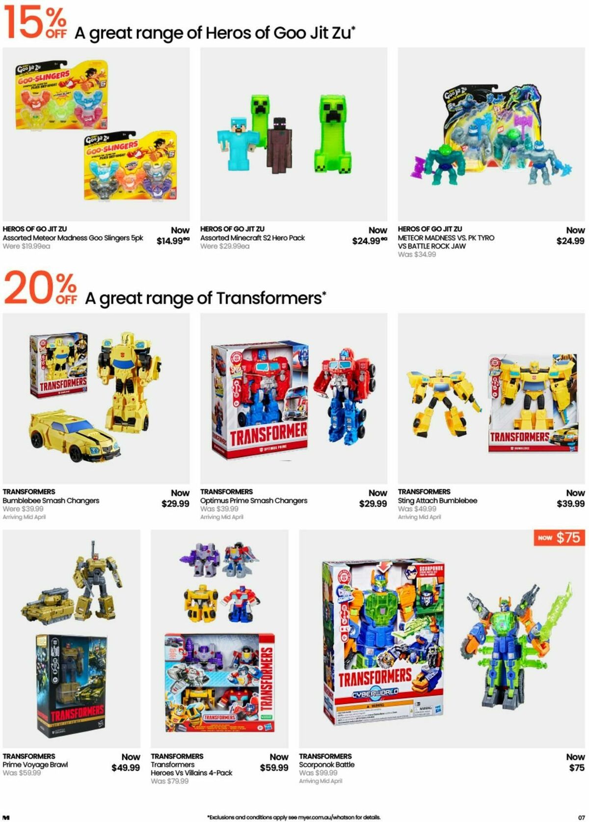 Myer Catalogues from 30 March