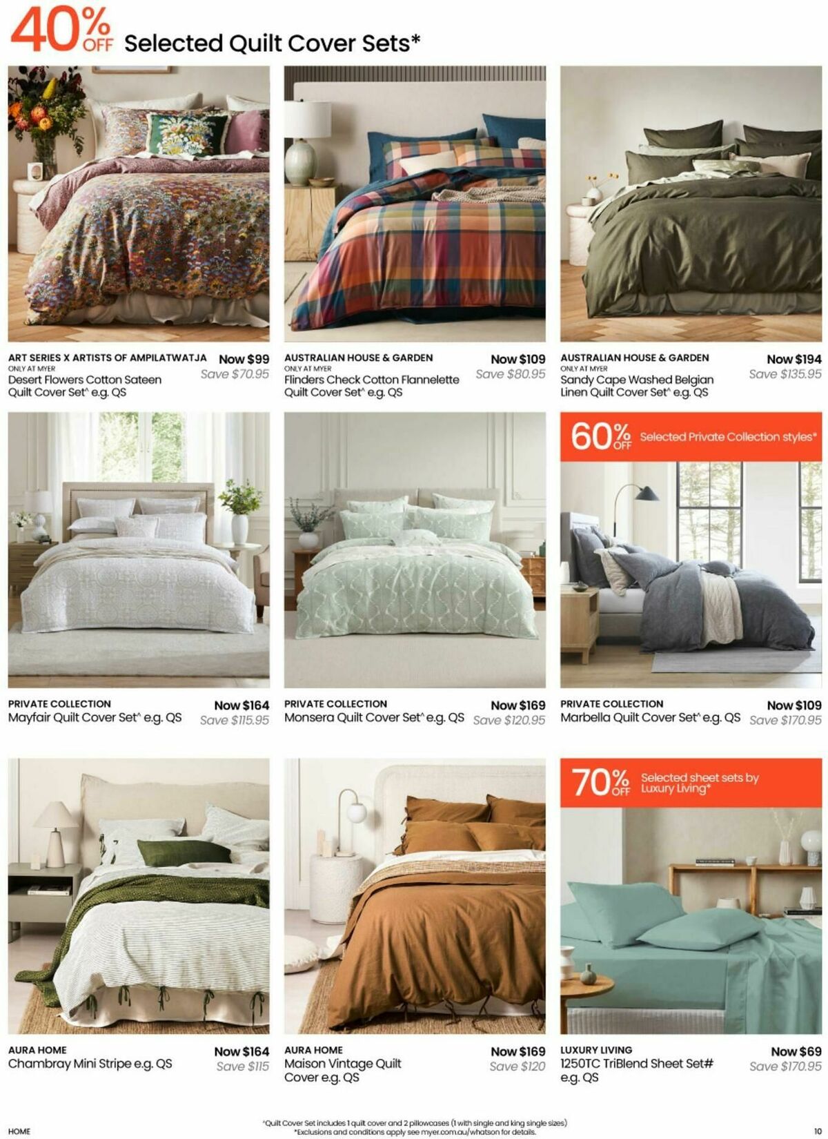 Myer Bed, Bath & Living Essentials Catalogues from 5 May