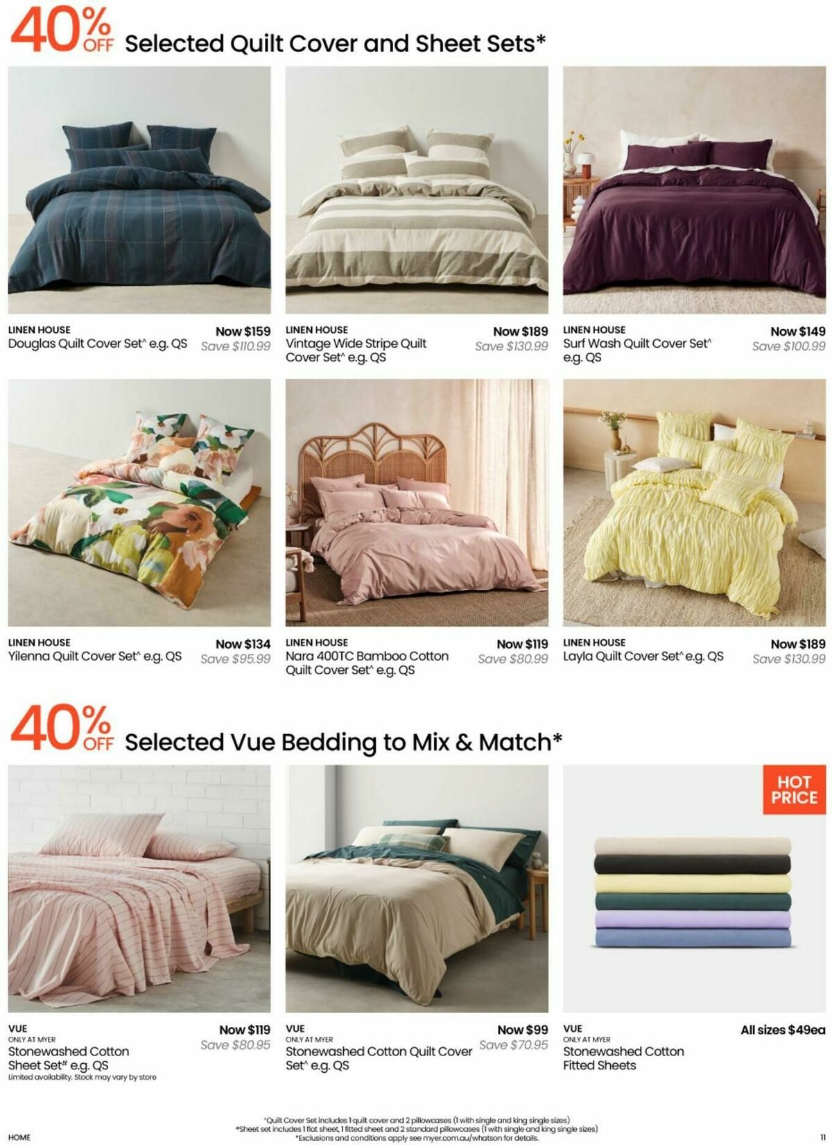 Myer Bed, Bath & Living Essentials Catalogues from 5 May