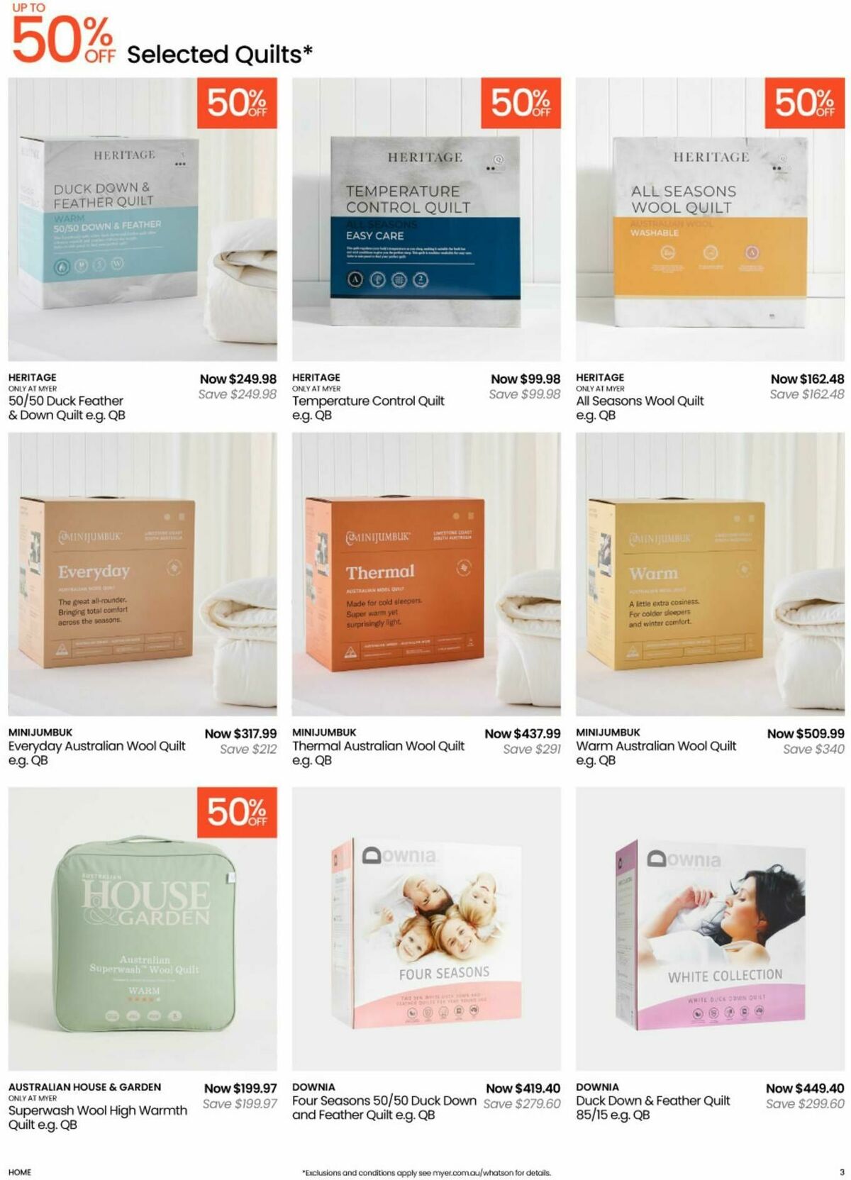 Myer Bed, Bath & Living Essentials Catalogues from 5 May