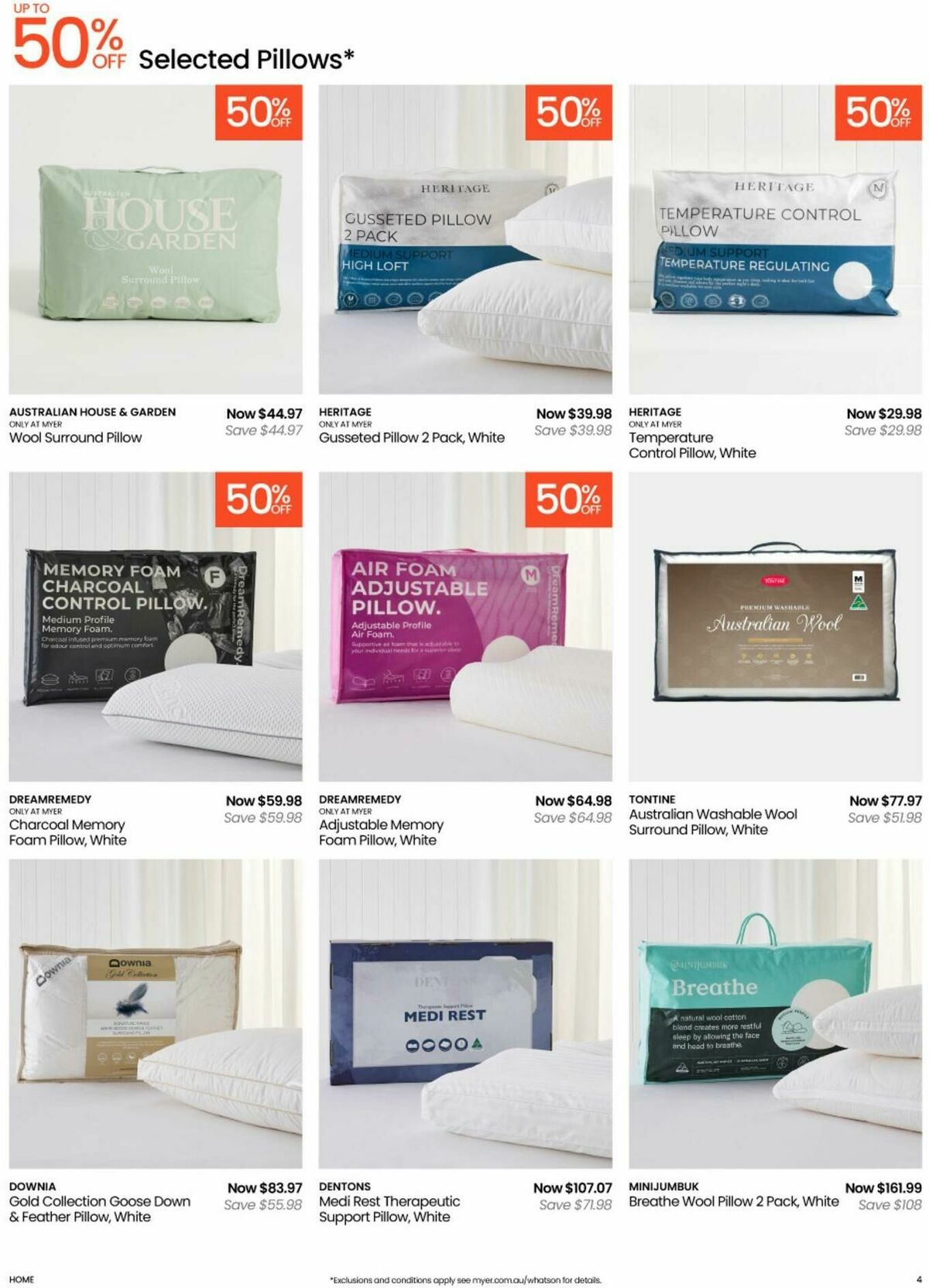 Myer Bed, Bath & Living Essentials Catalogues from 5 May