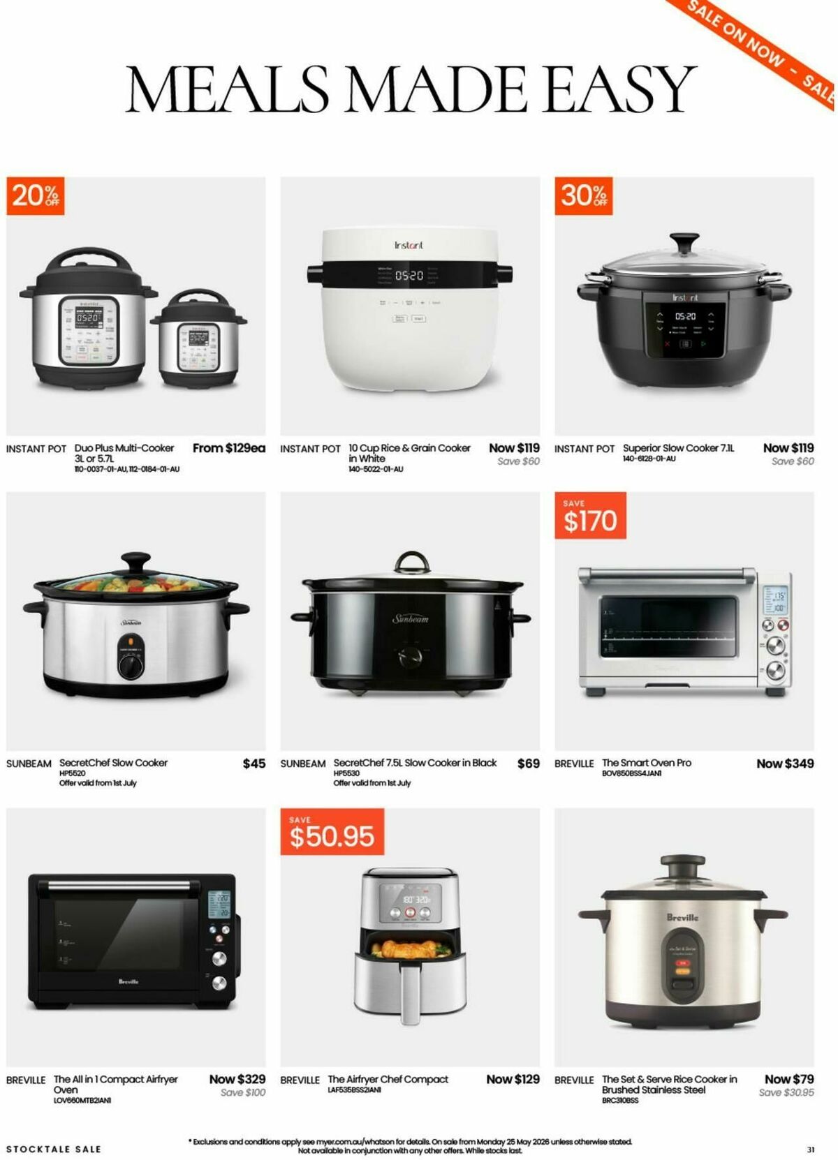 Myer Catalogues from 25 May