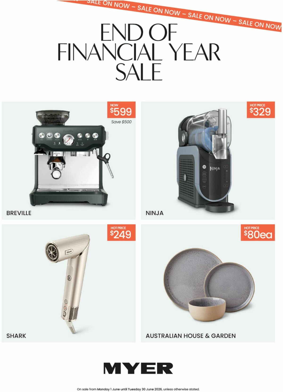 Myer End of Financial Year Finds Catalogues from 1 June