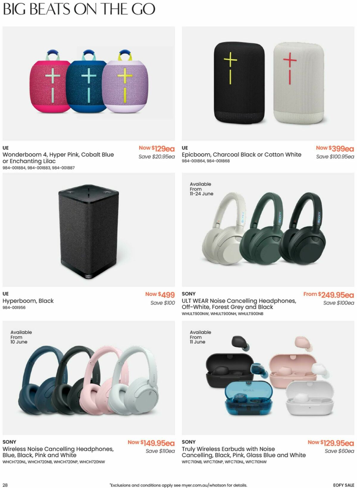 Myer End of Financial Year Finds Catalogues from 1 June