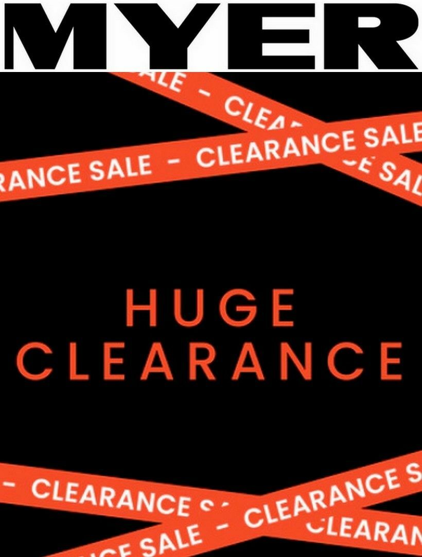 Myer Clearance Catalogues from 21 July