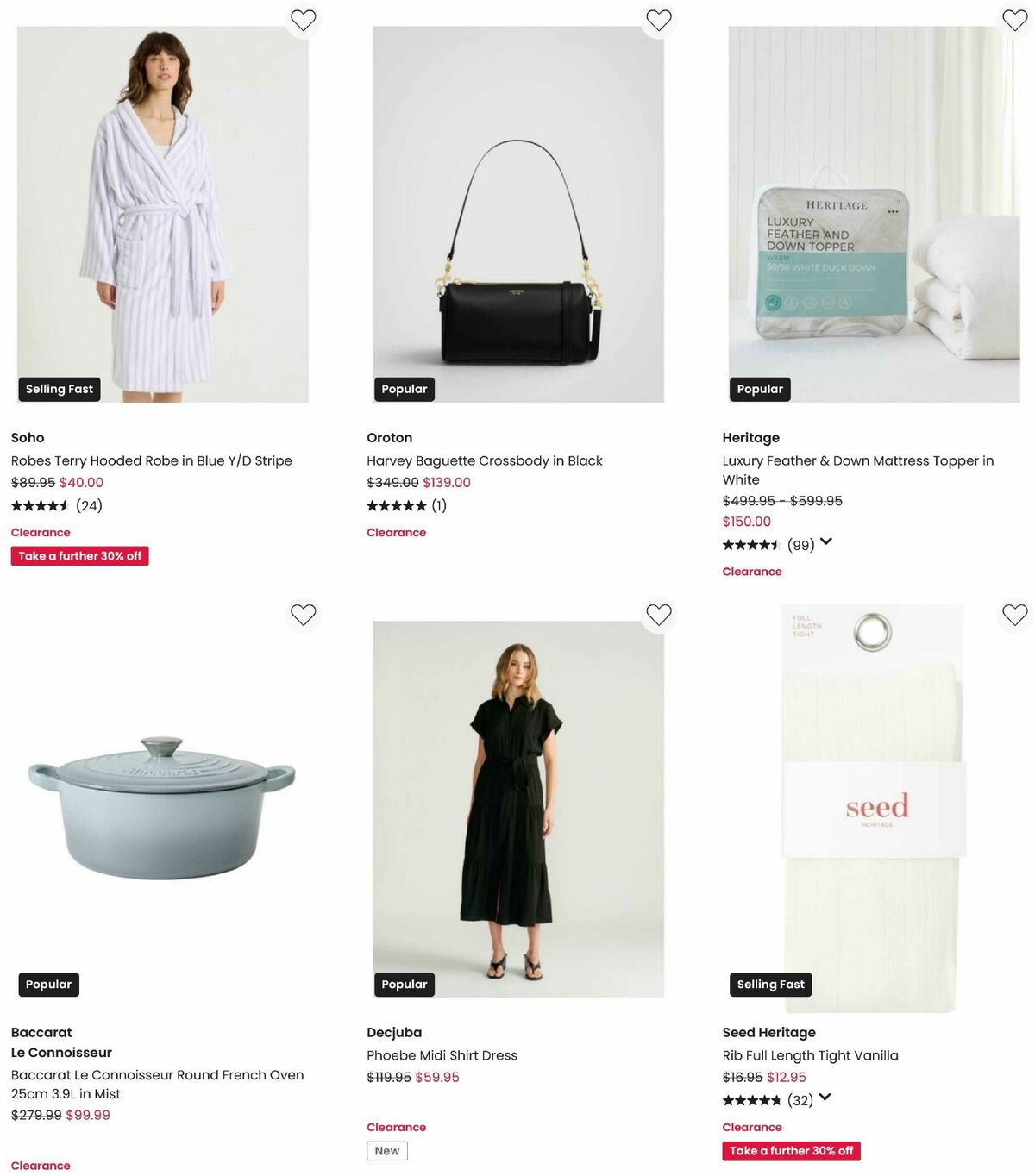 Myer Clearance Catalogues from 21 July